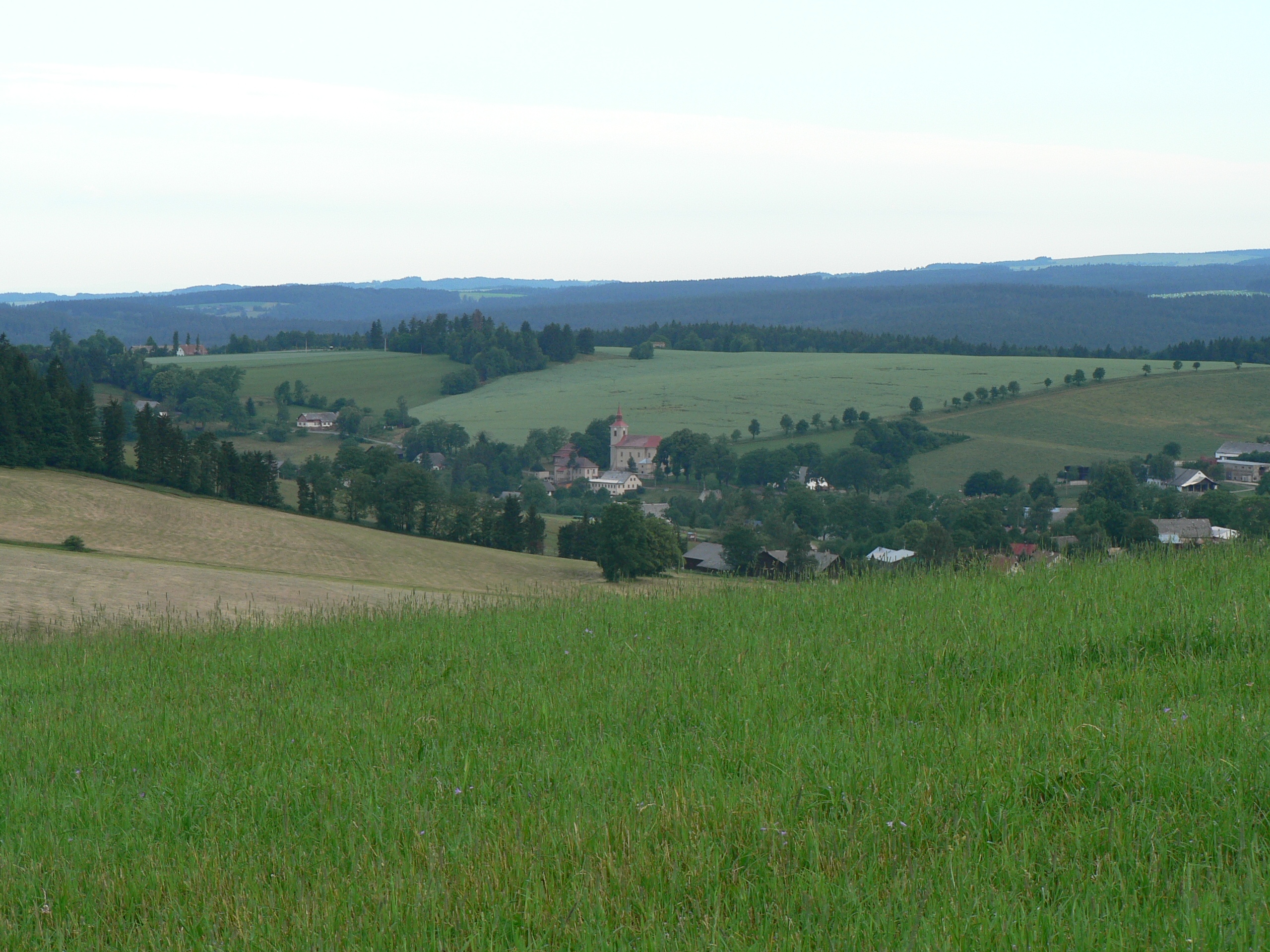 České Petrovice, mountain village in Czechia