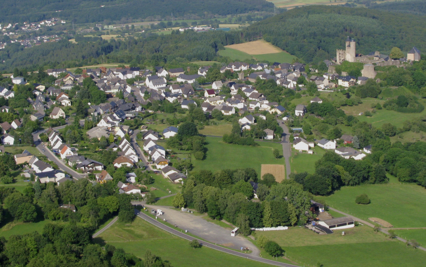 Greifenstein, mountain village in Germany