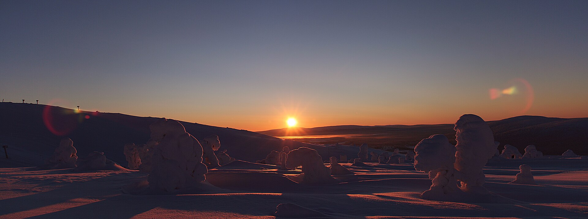 Levin hiihtokeskus, Levi Ski Resort, mountain village in Finland