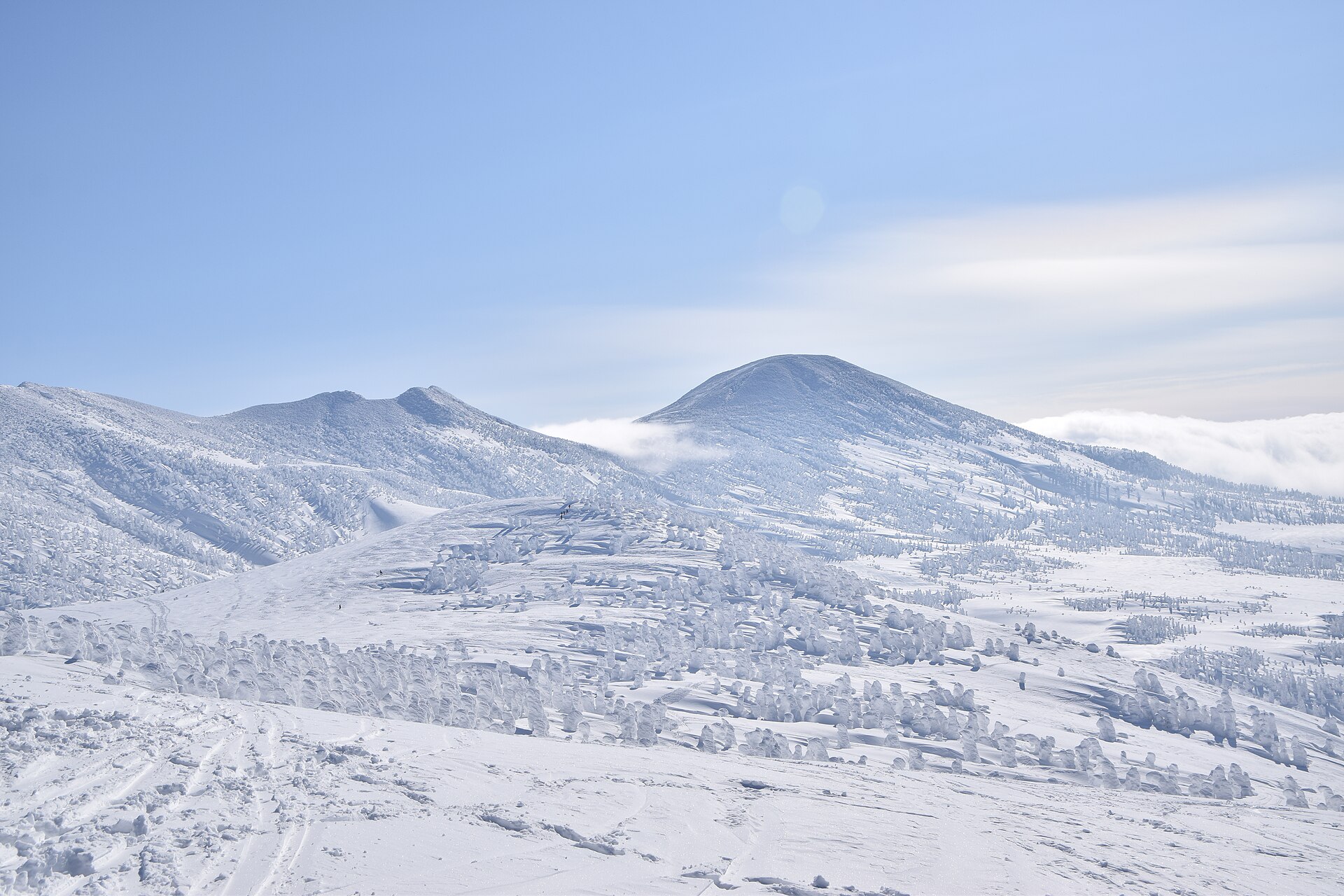Hakkoda Kokusai Ski Area, mountain village in Japan