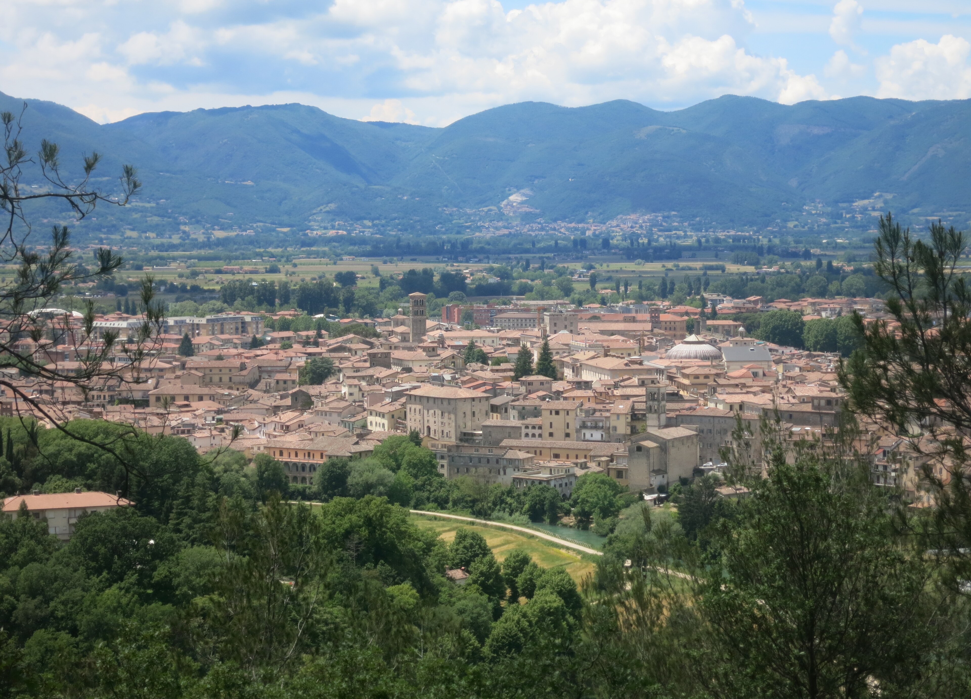 Rieti, mountain village in Italy