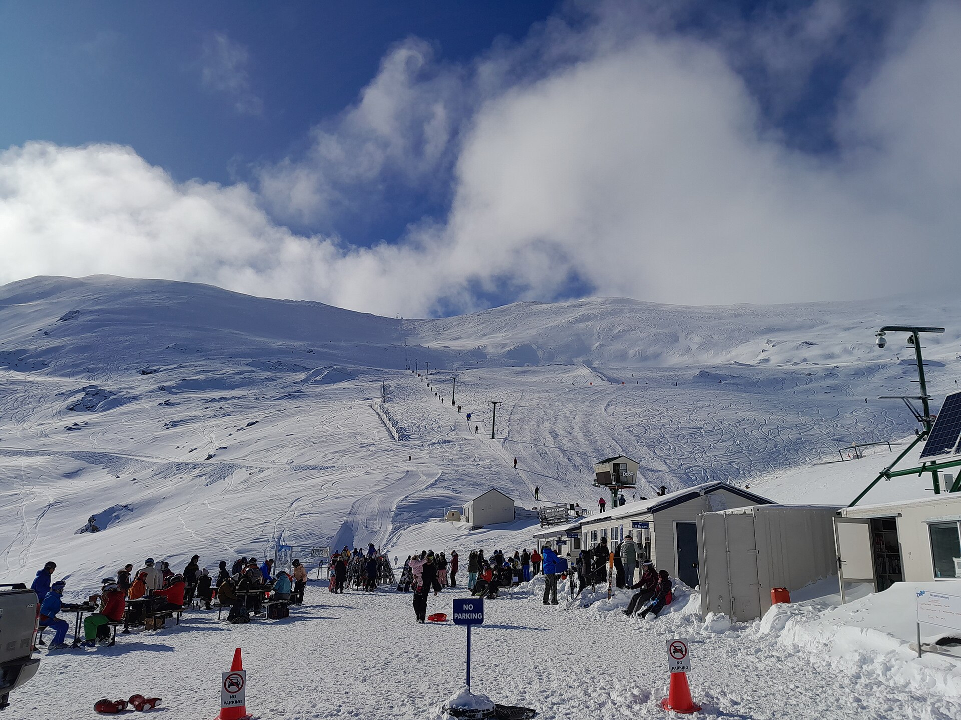 Mount Dobson Ski Field, mountain village in New Zealand