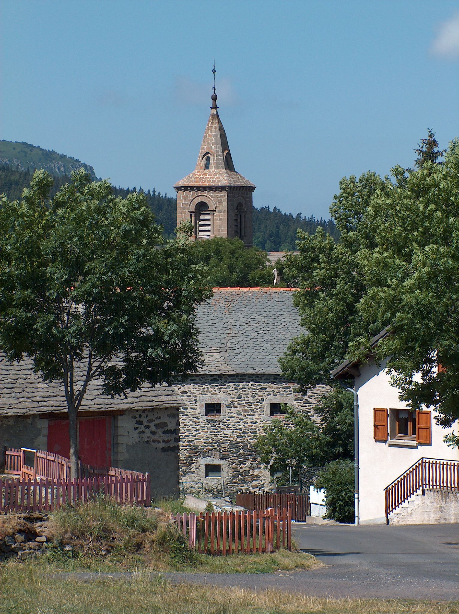 Les Estables, mountain village in France
