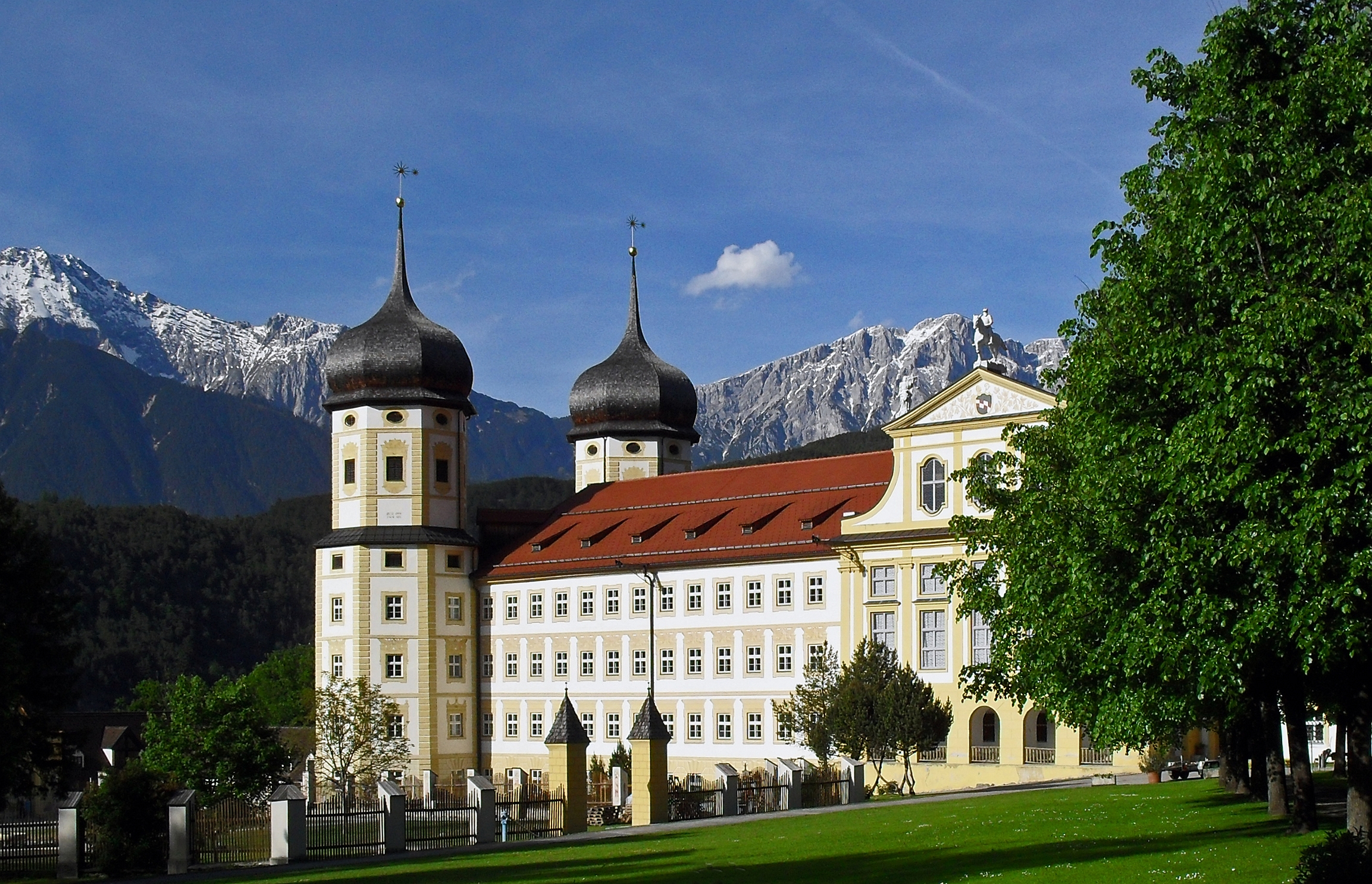 Stams, mountain village in Austria
