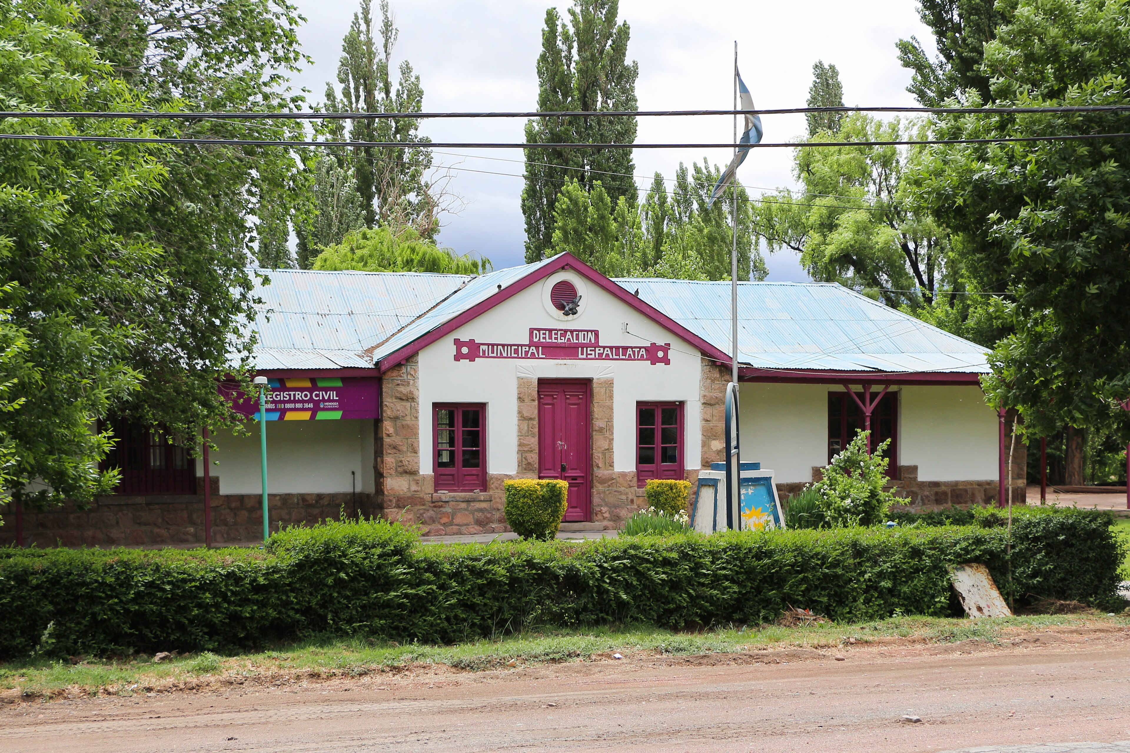 Uspallata, mountain village in Argentina