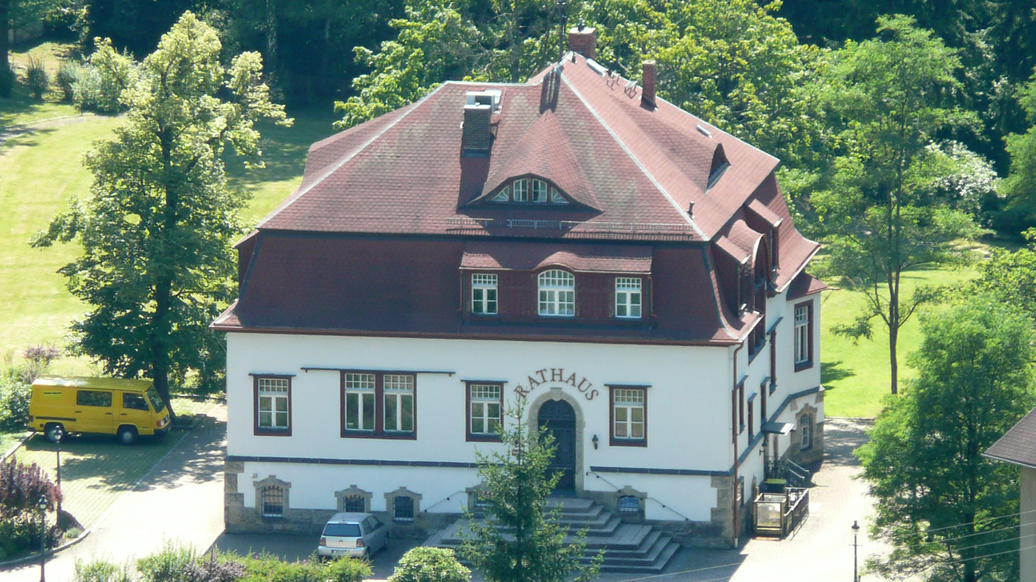 Oybin, mountain village in Germany