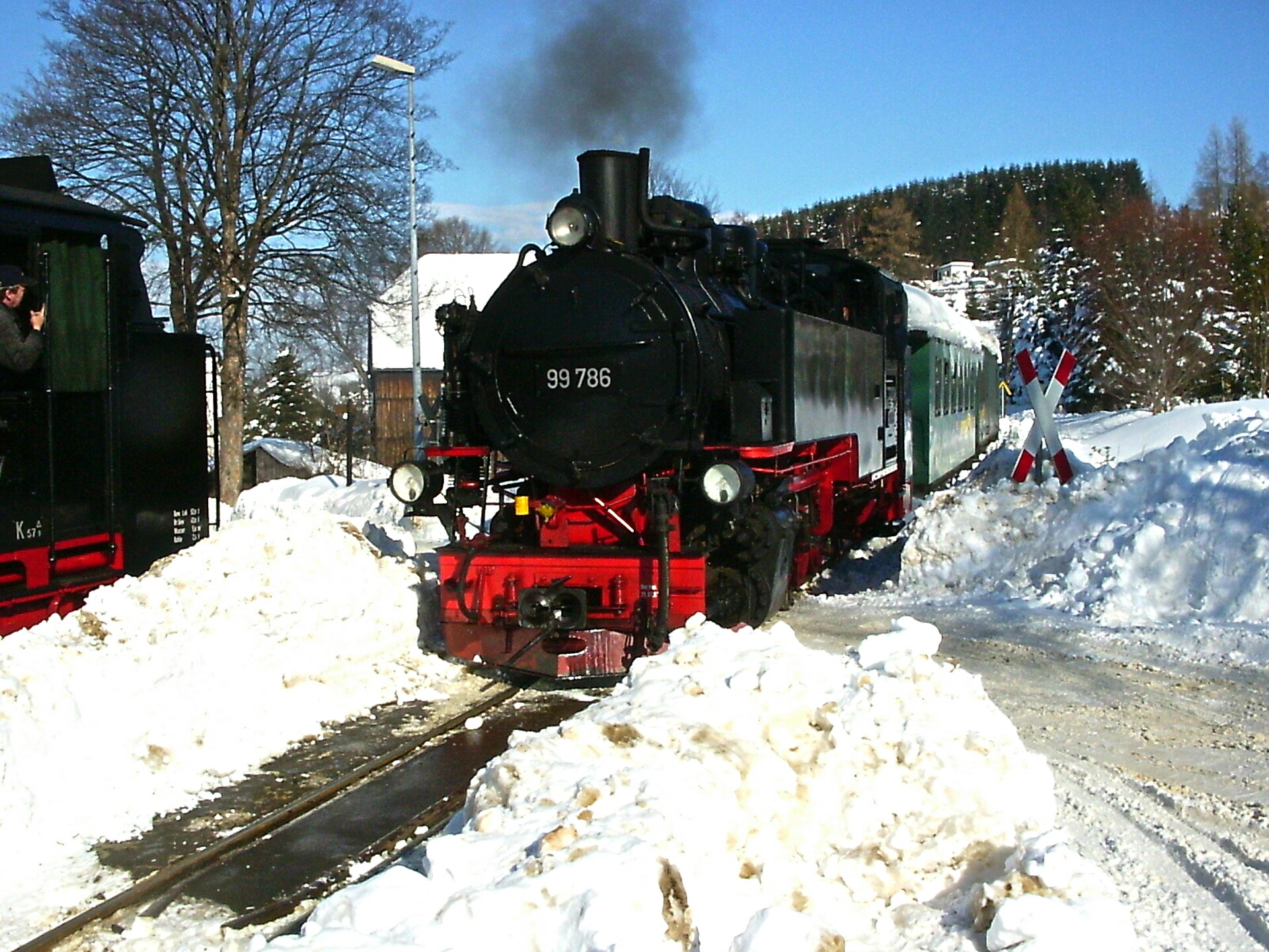 Skiverein Sehmatal e.V. Skilift Neudorf, mountain village in Germany