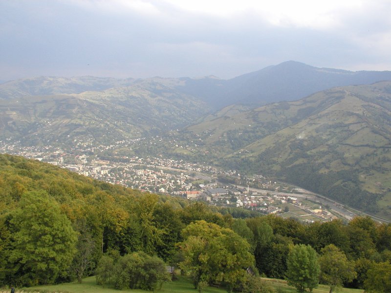 Rakhiv, mountain village in Ukraine