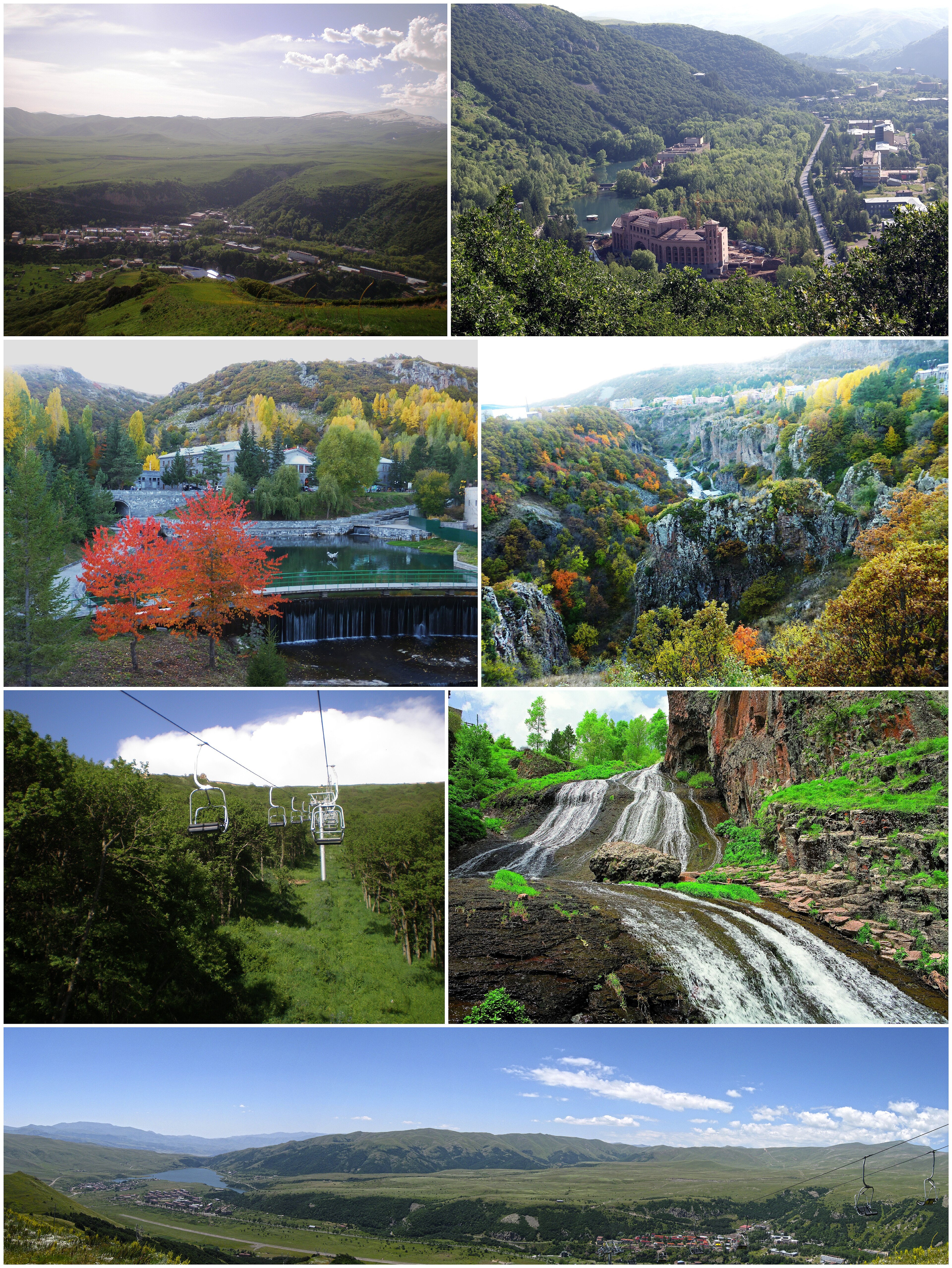 Jermuk, mountain village in Armenia
