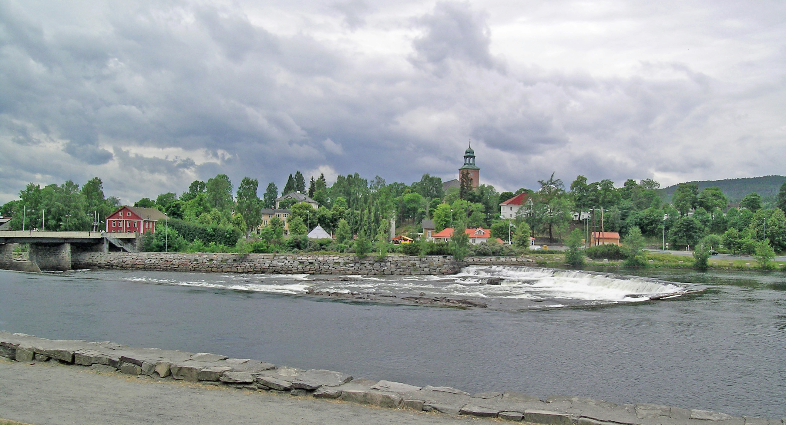 Kongsberg, mountain village in Norway