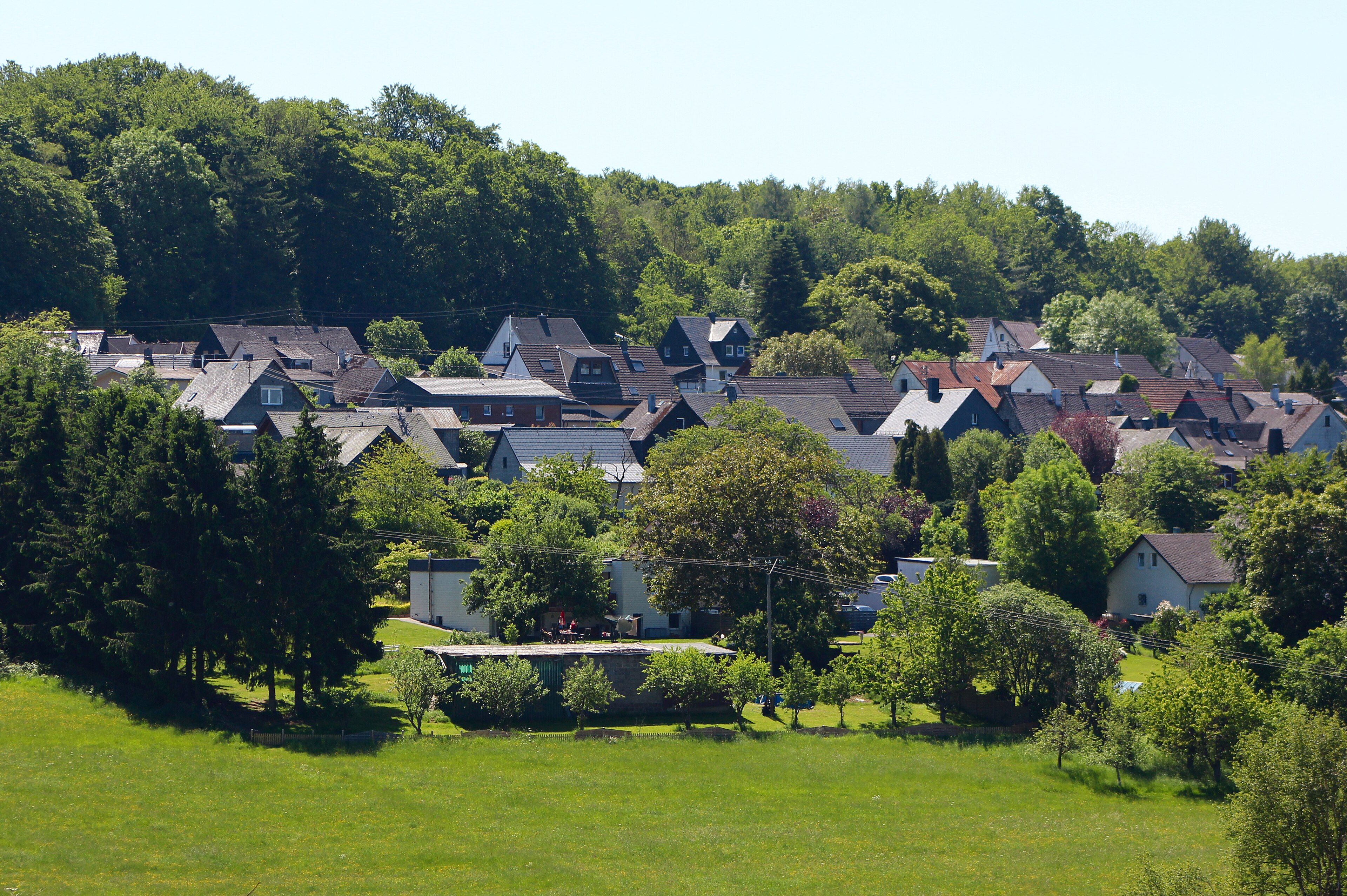 Bölsberg, mountain village in Germany