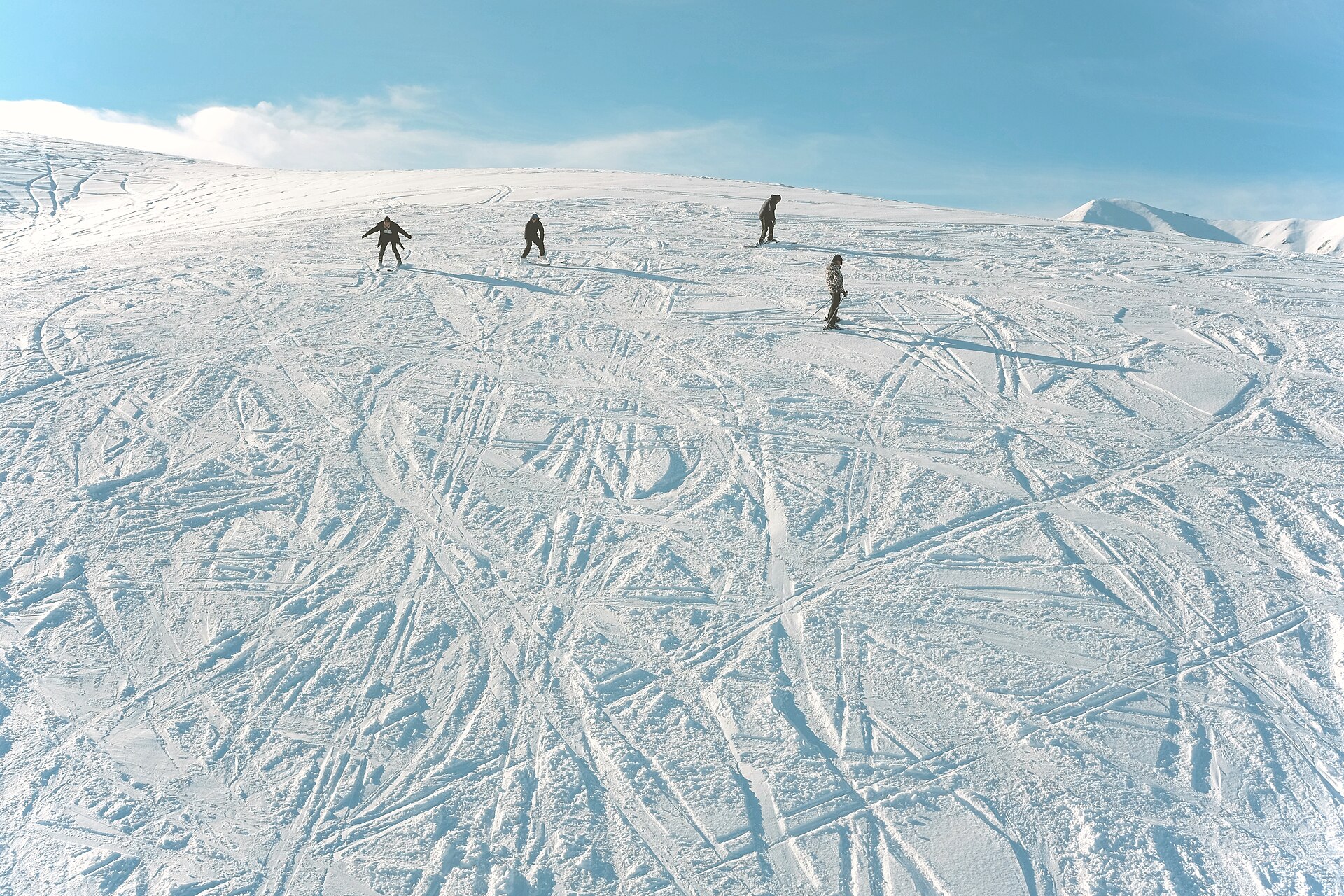 Toguz Bulak Ski resort, mountain village in Kyrgyzstan