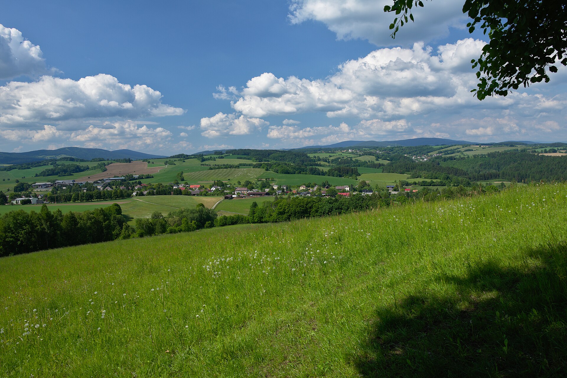 Zborov, mountain village in Czechia