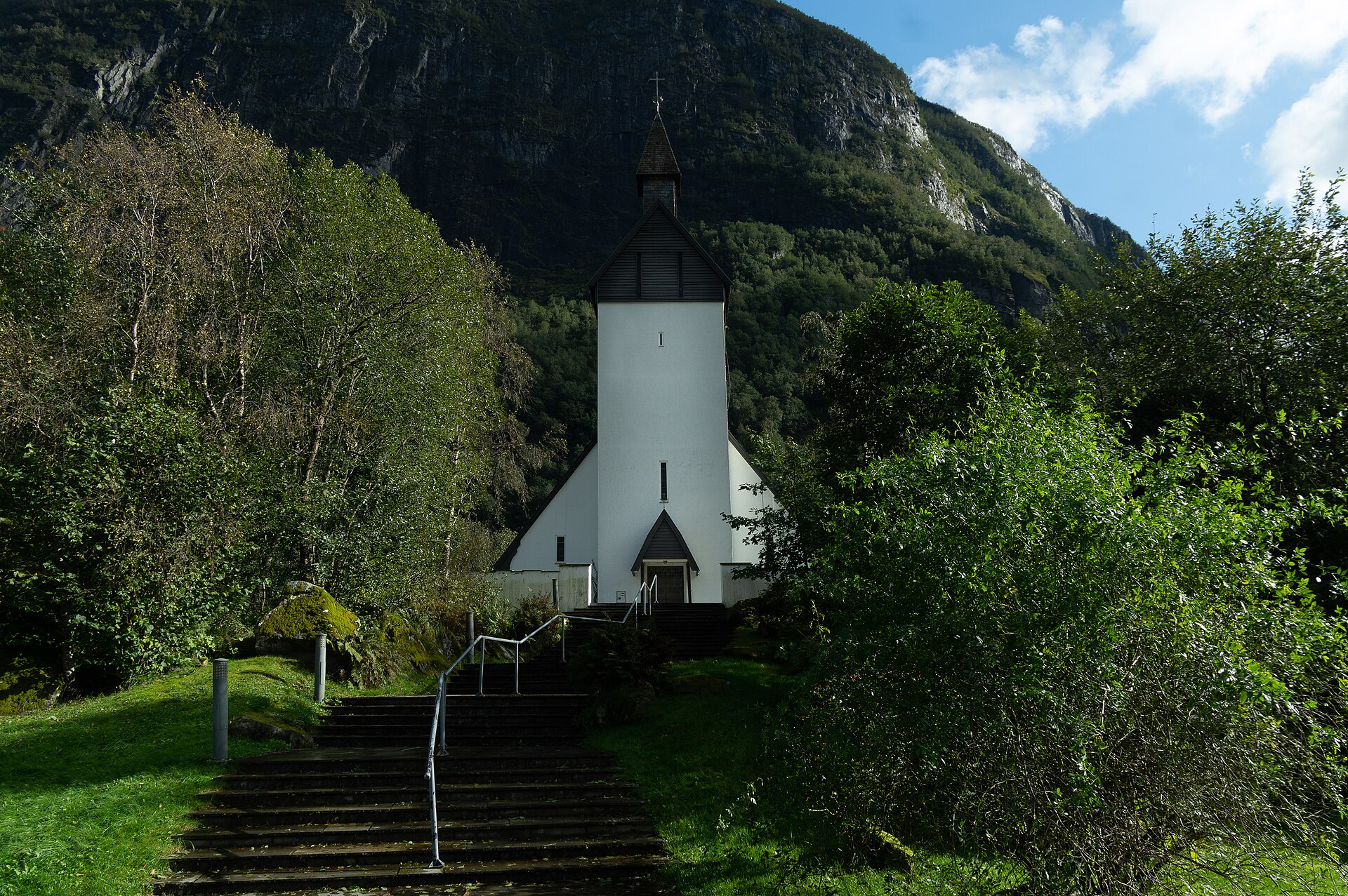 Høyanger, mountain village in Norway