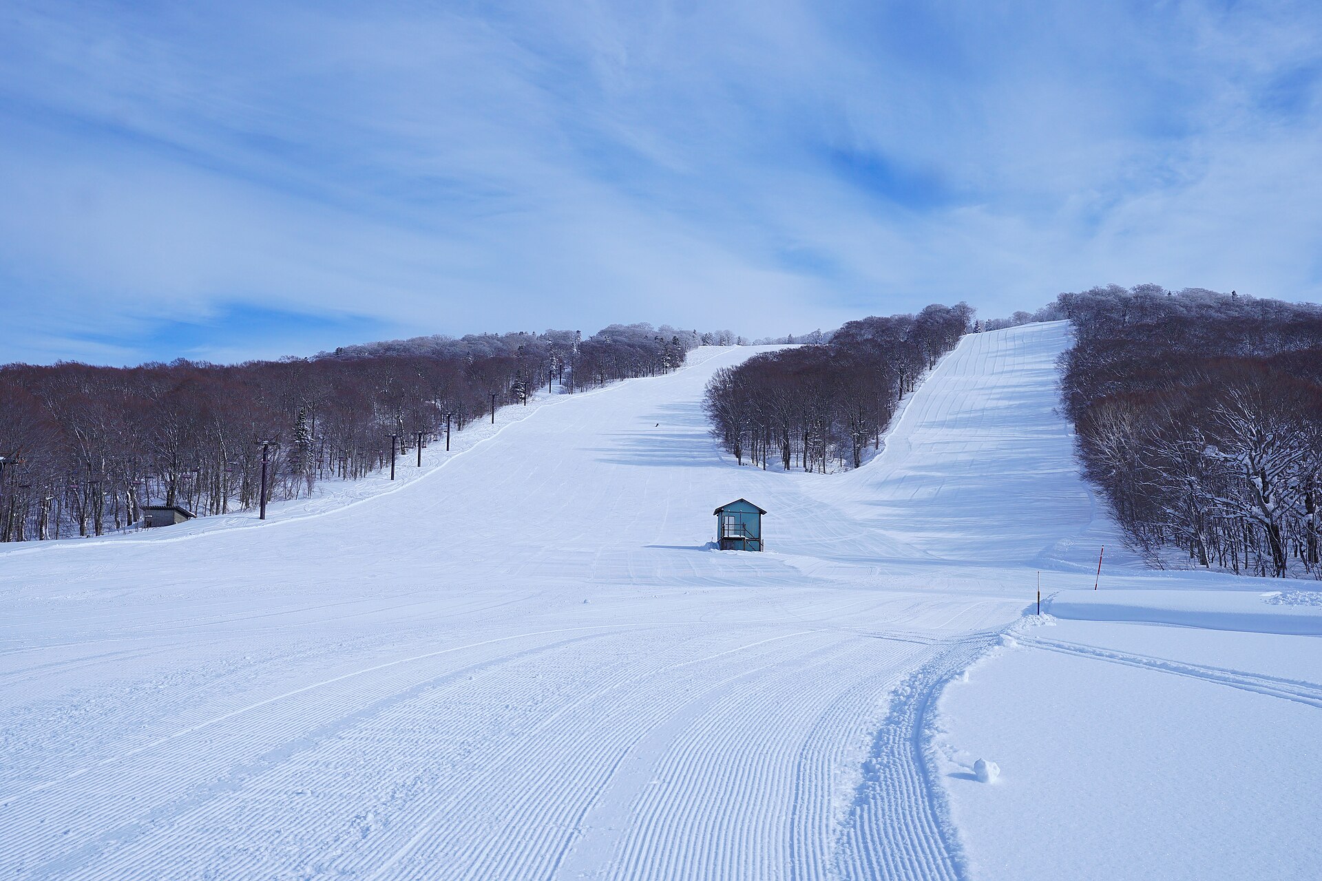 Akita Hachimantai Ski Area, mountain village in Japan