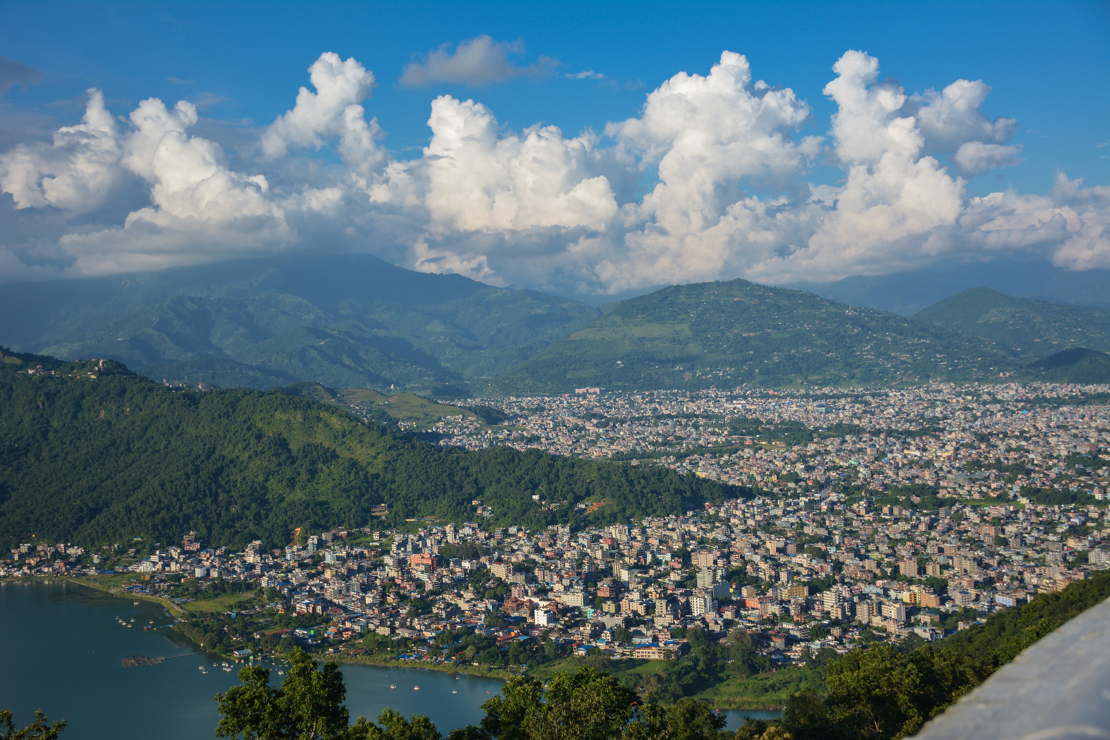 Pokhara, mountain village in Nepal