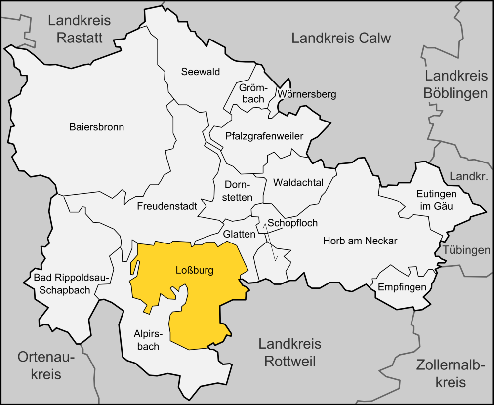 Loßburg, mountain village in Germany