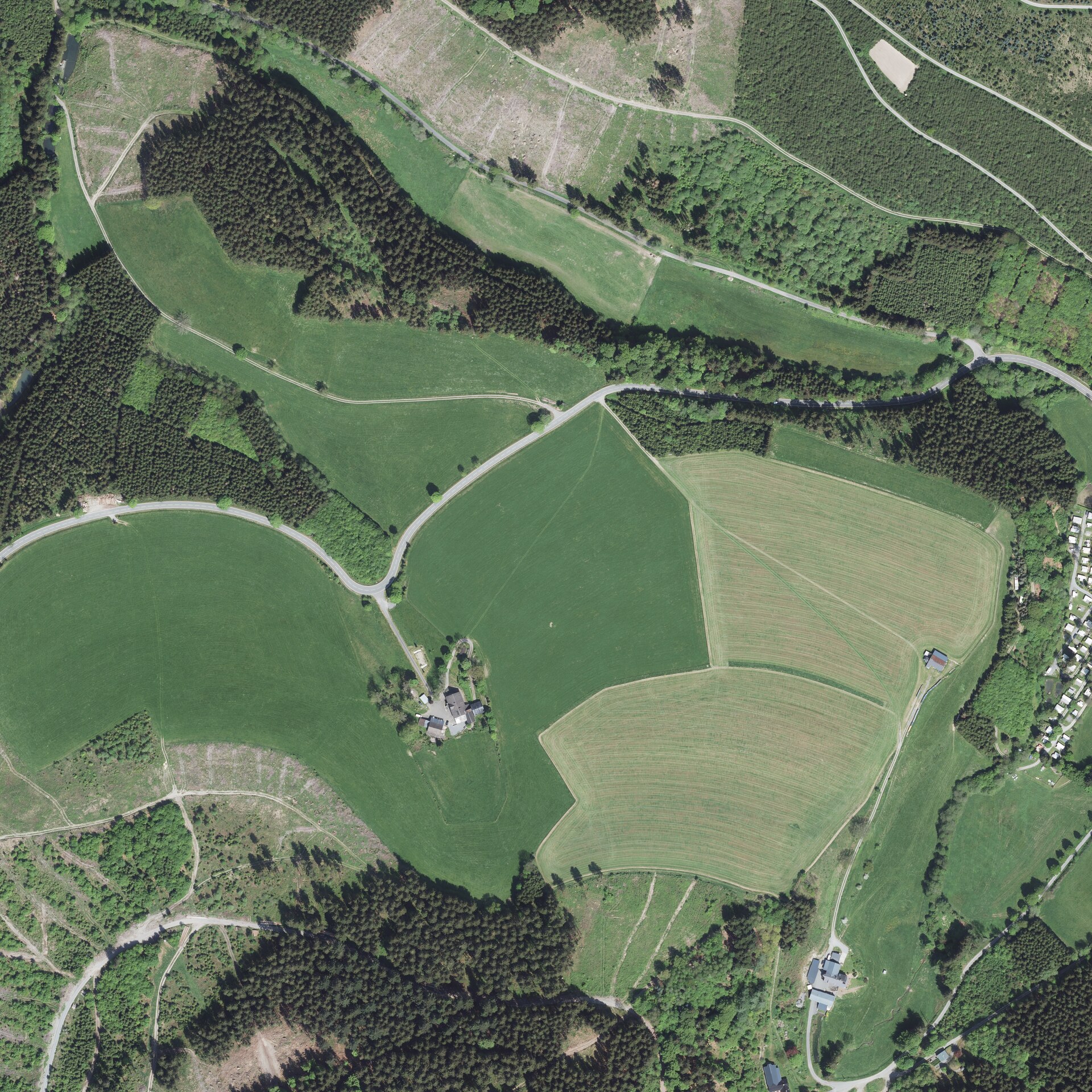 Bödefeld - Hunau, mountain village in Germany