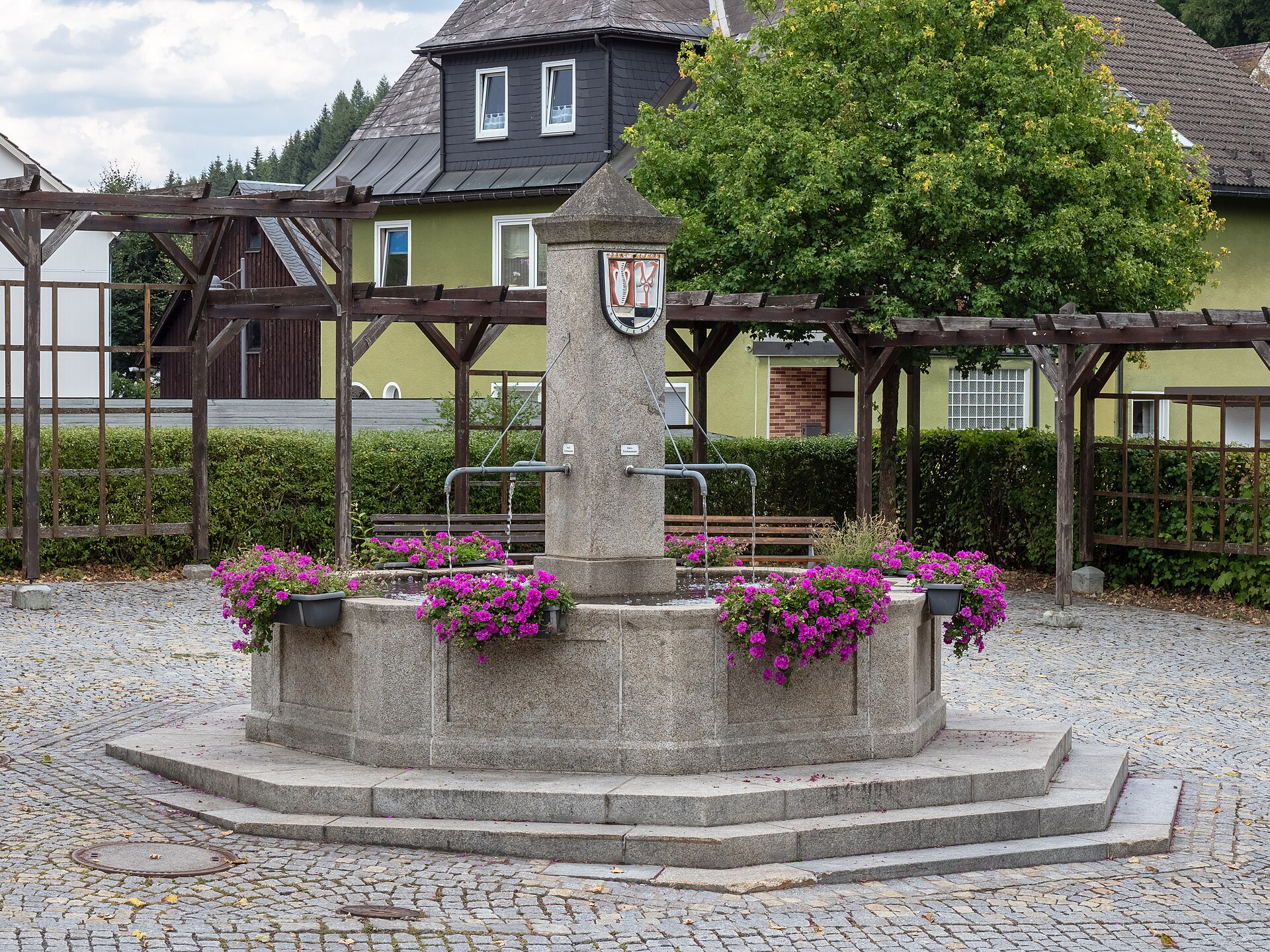 Tettau, mountain village in Germany