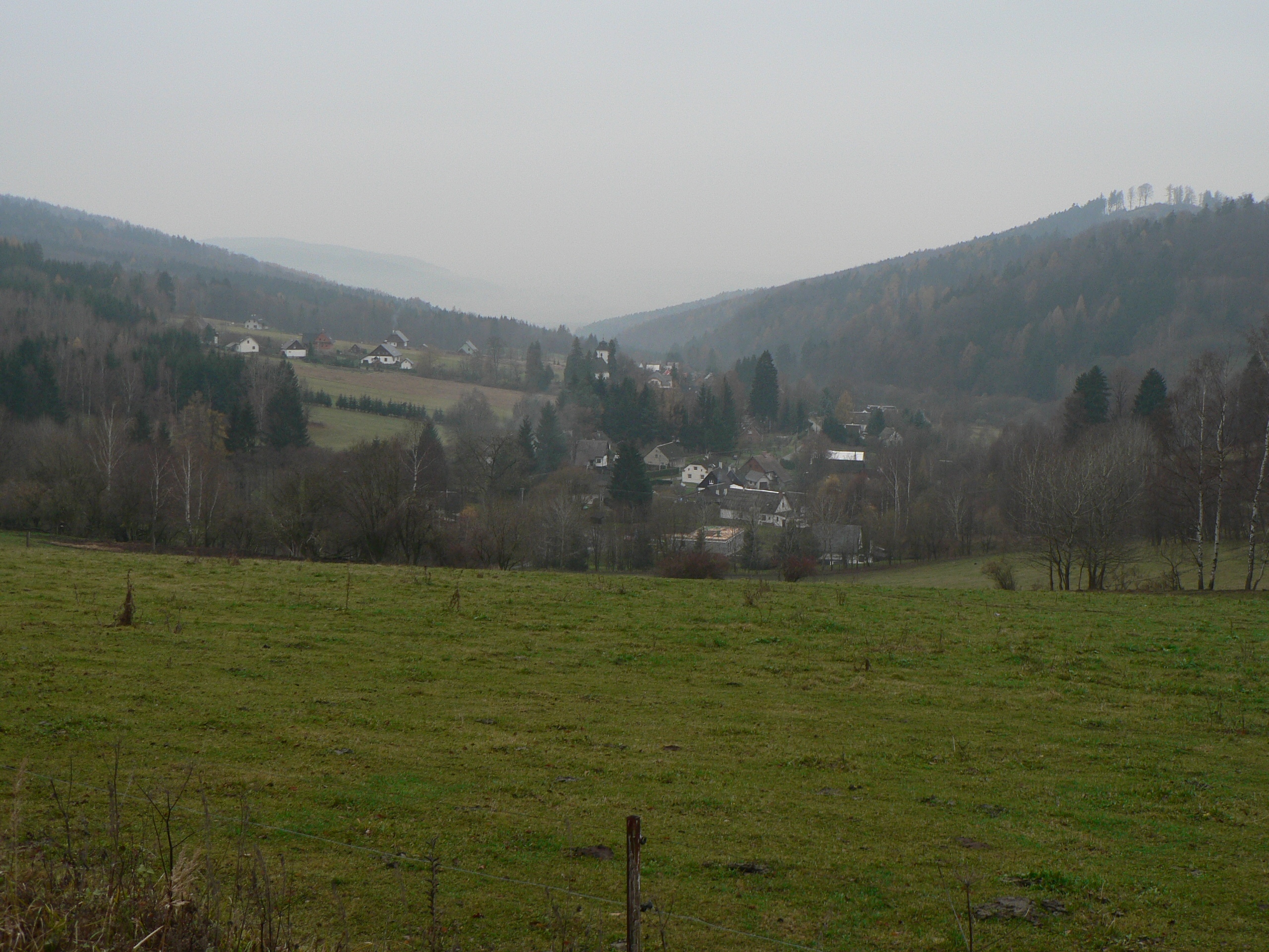 Hraběšice, mountain village in Czechia