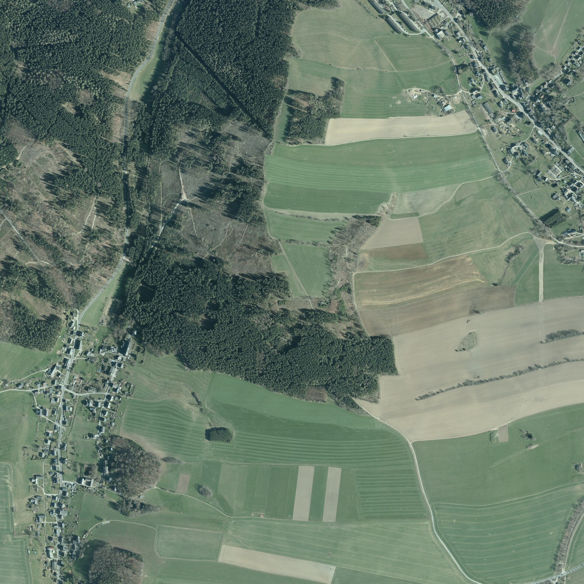 Auerbach, mountain village in Germany