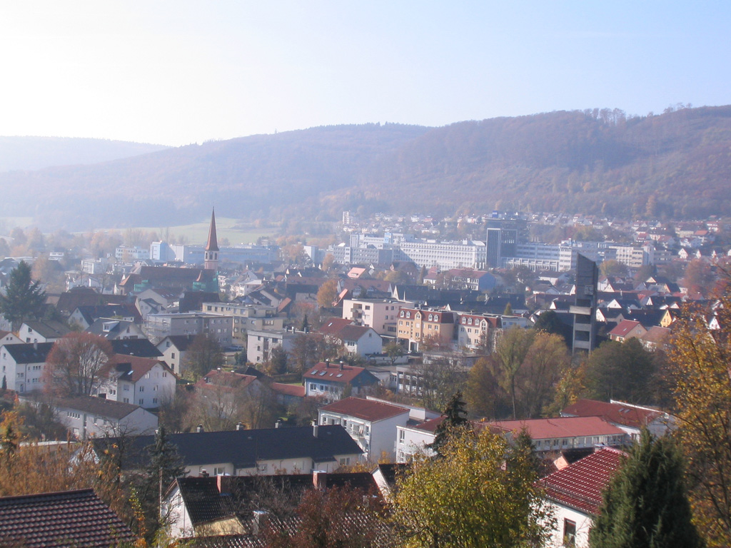 Oberkochen, mountain village in Germany