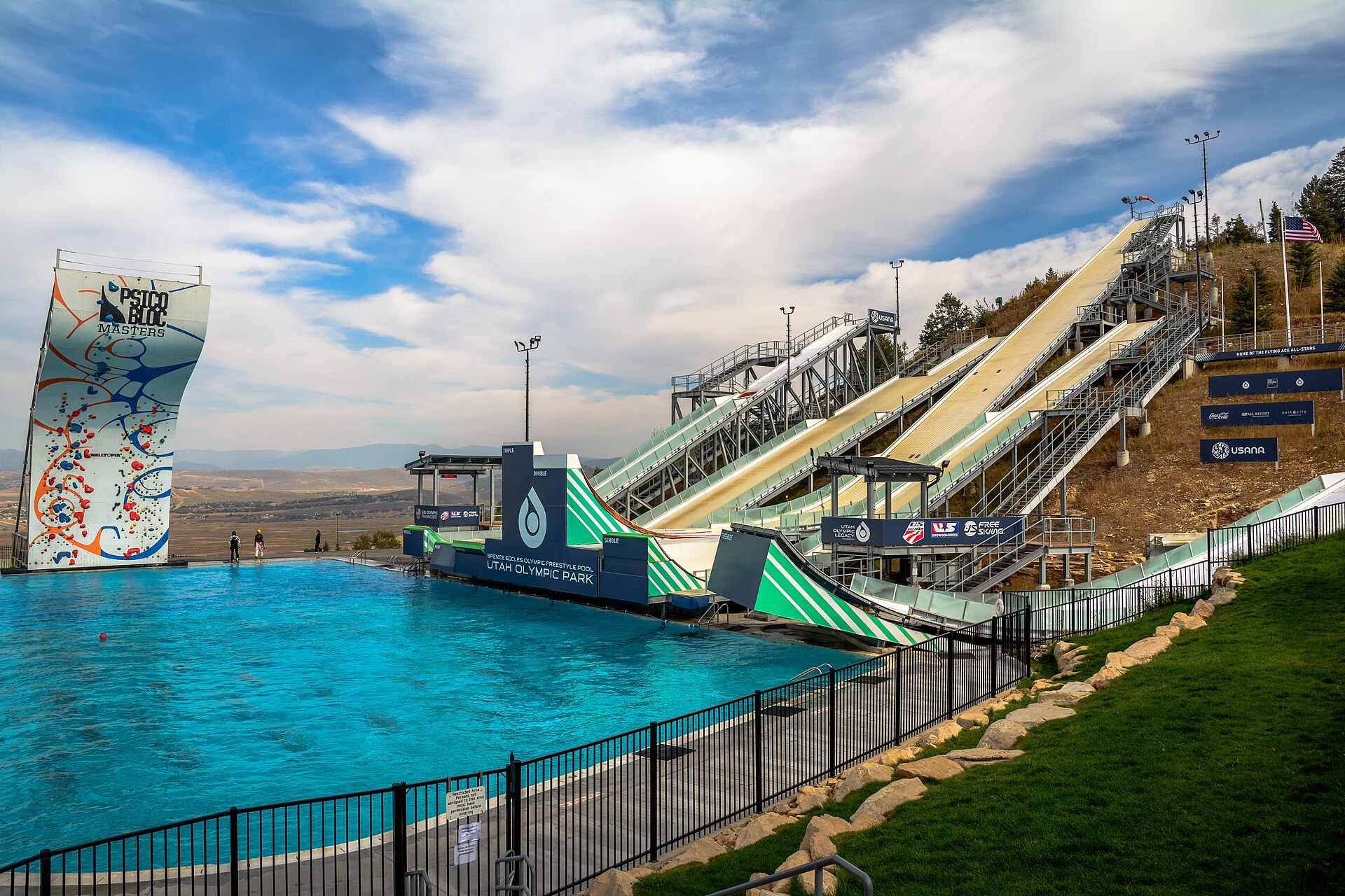 Utah Olympic Park, mountain village in United States