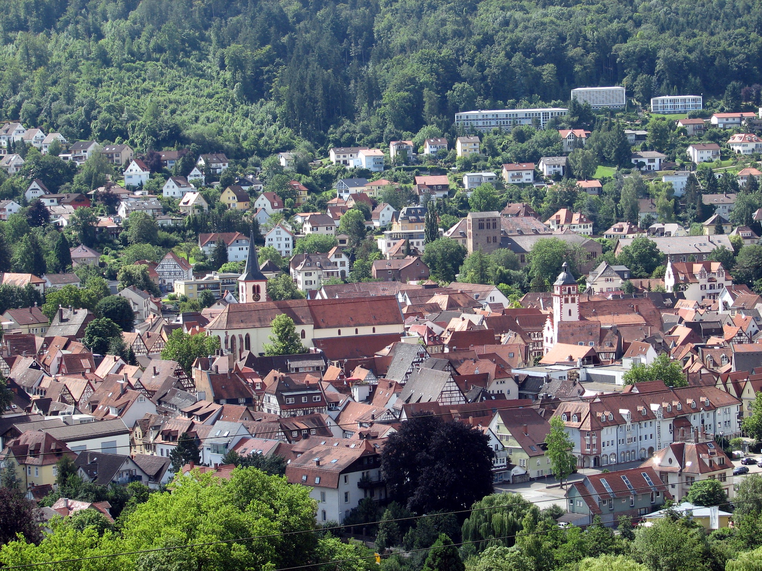Mosbach, mountain village in Germany