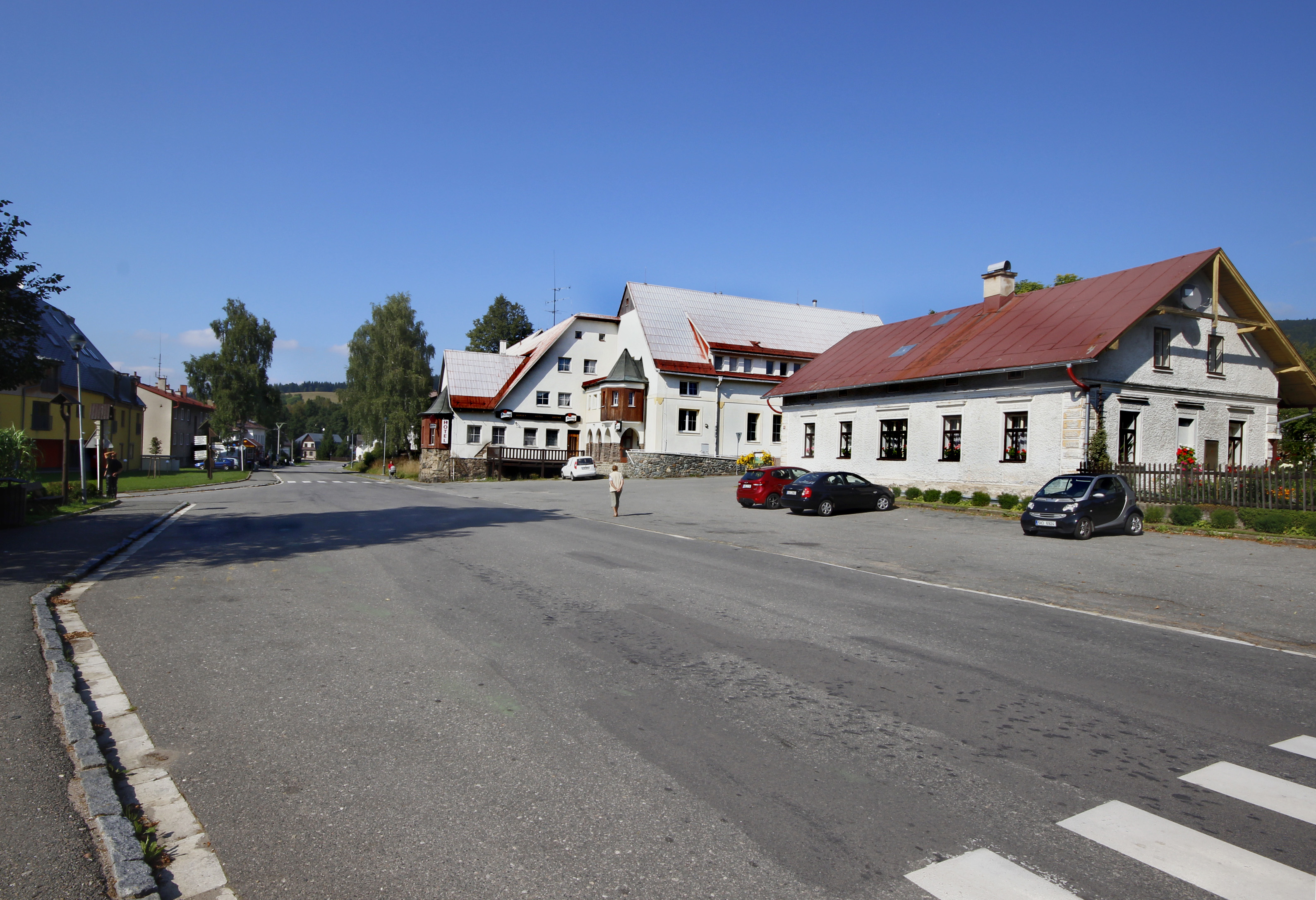 Deštné v Orlických horách — Alpine village in Czechia