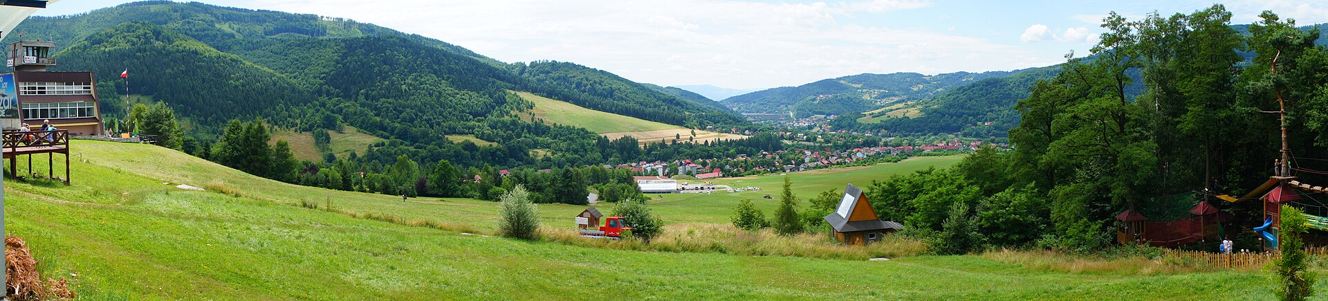 Góra Żar, mountain village in Poland