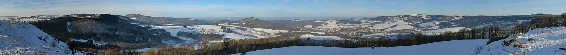 Simmelsberg, mountain village in Germany