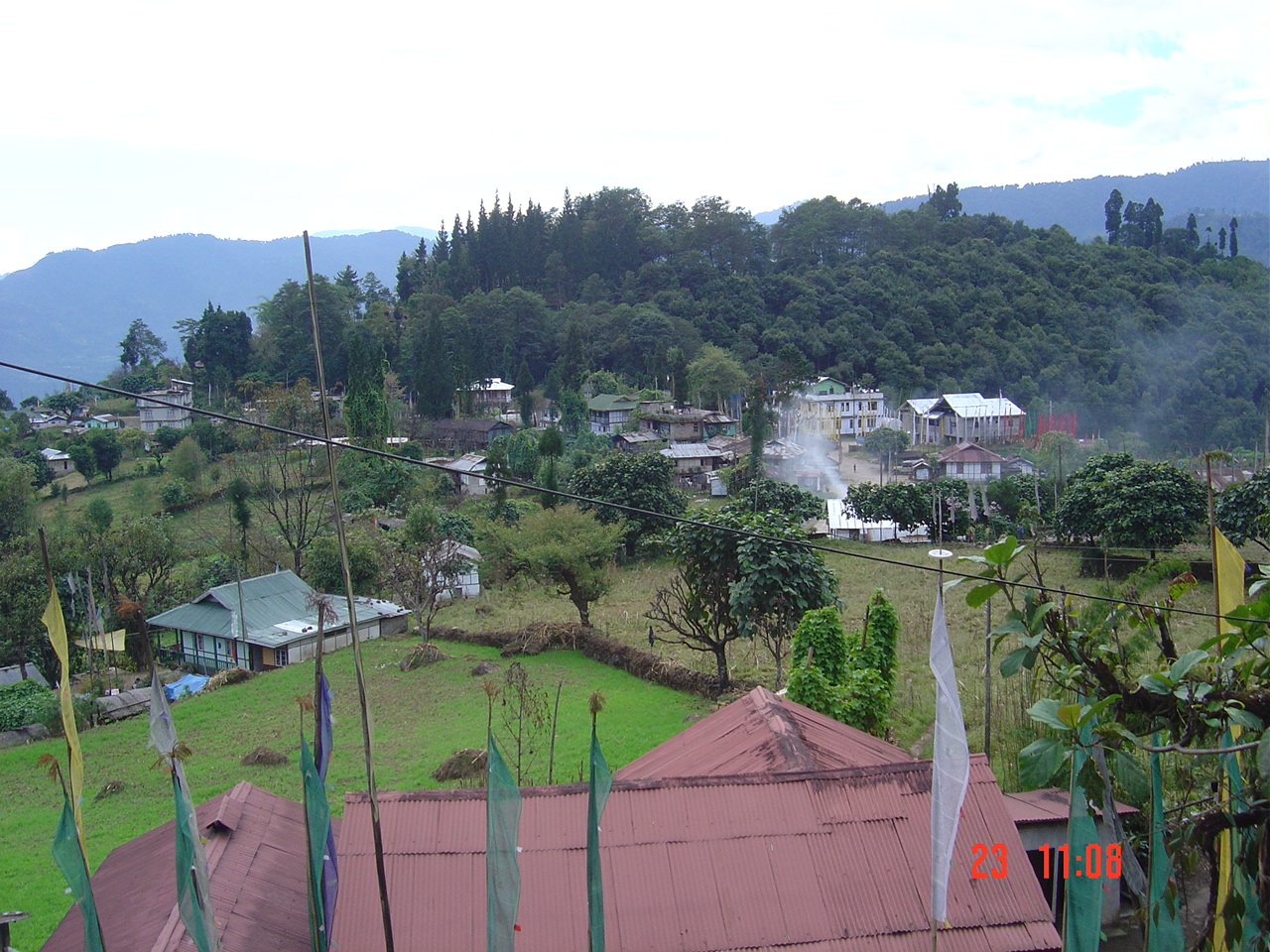 Yuksom, mountain village in India