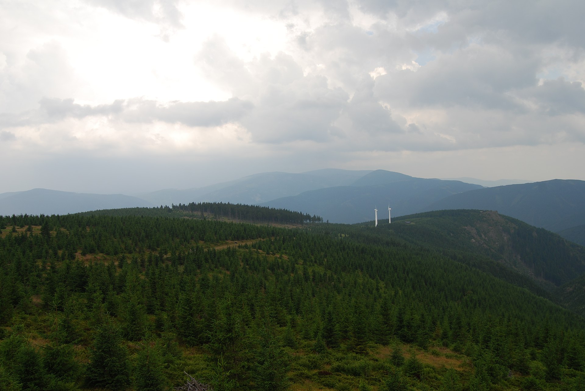 Kouty, mountain village in Czechia