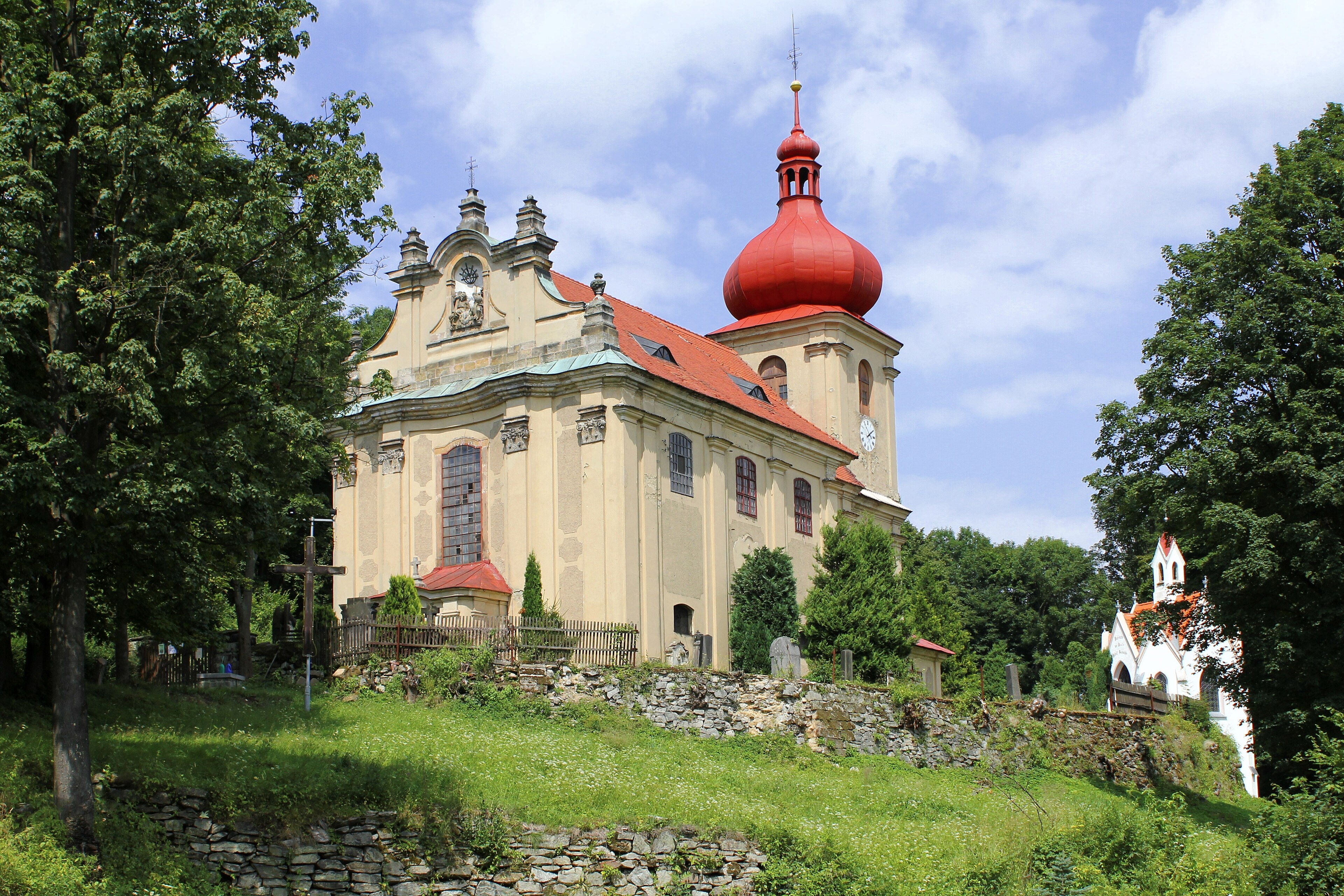 Polevsko, mountain village in Czechia