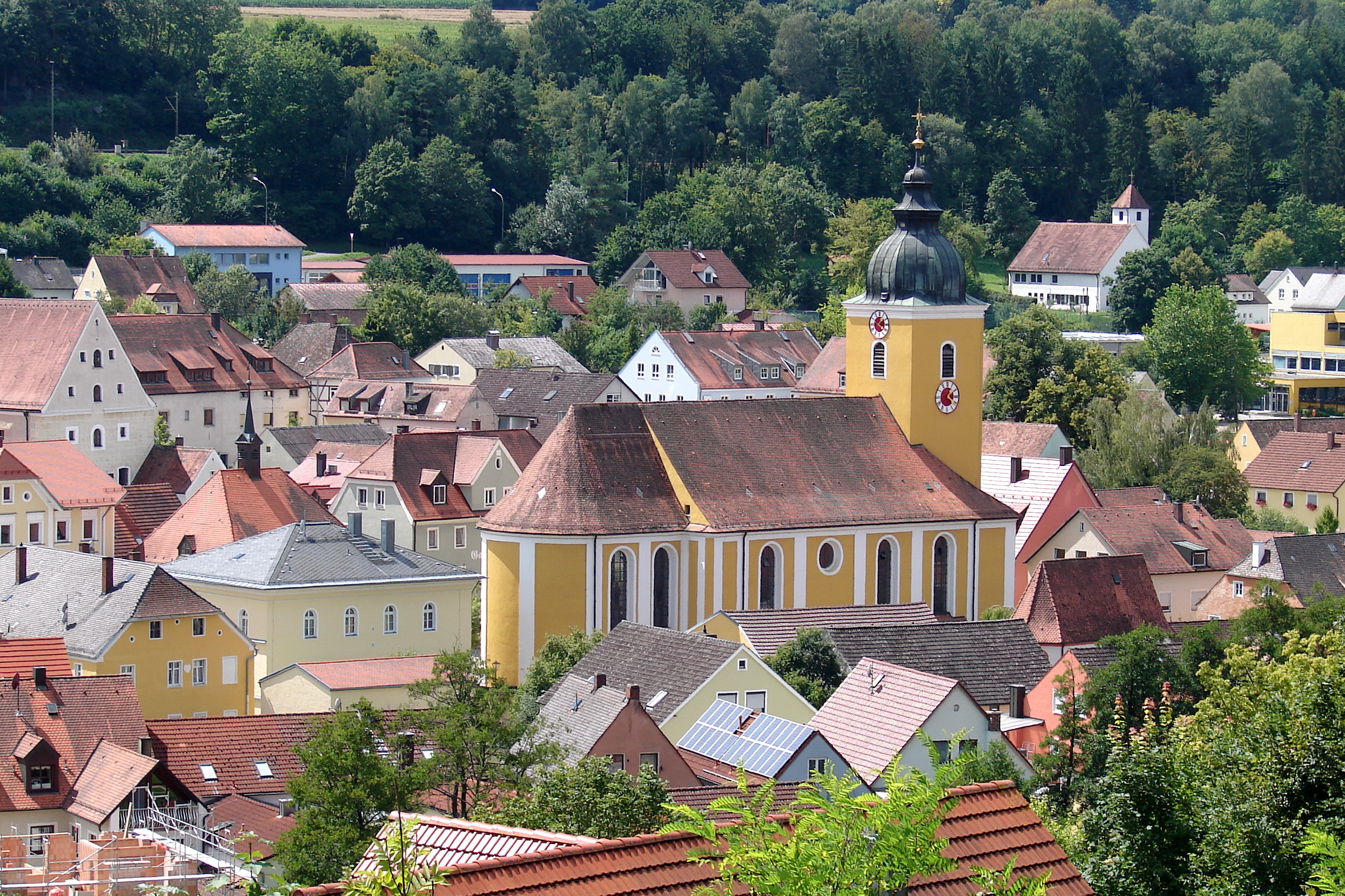 Beratzhausen, mountain village in Germany