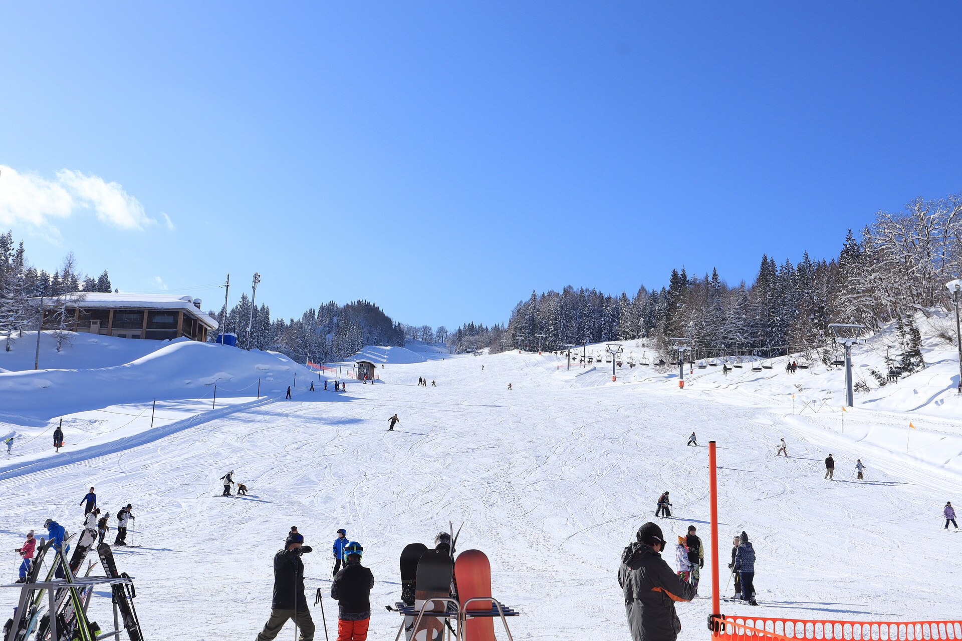 Tengamori Ski Area, mountain village in Japan