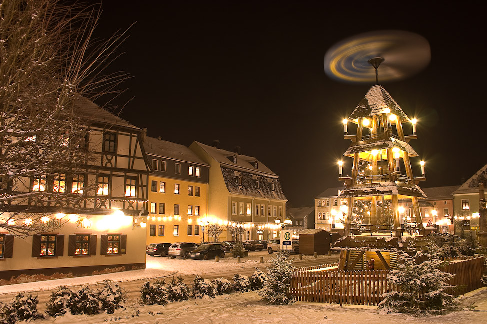 Zwönitz, mountain village in Germany