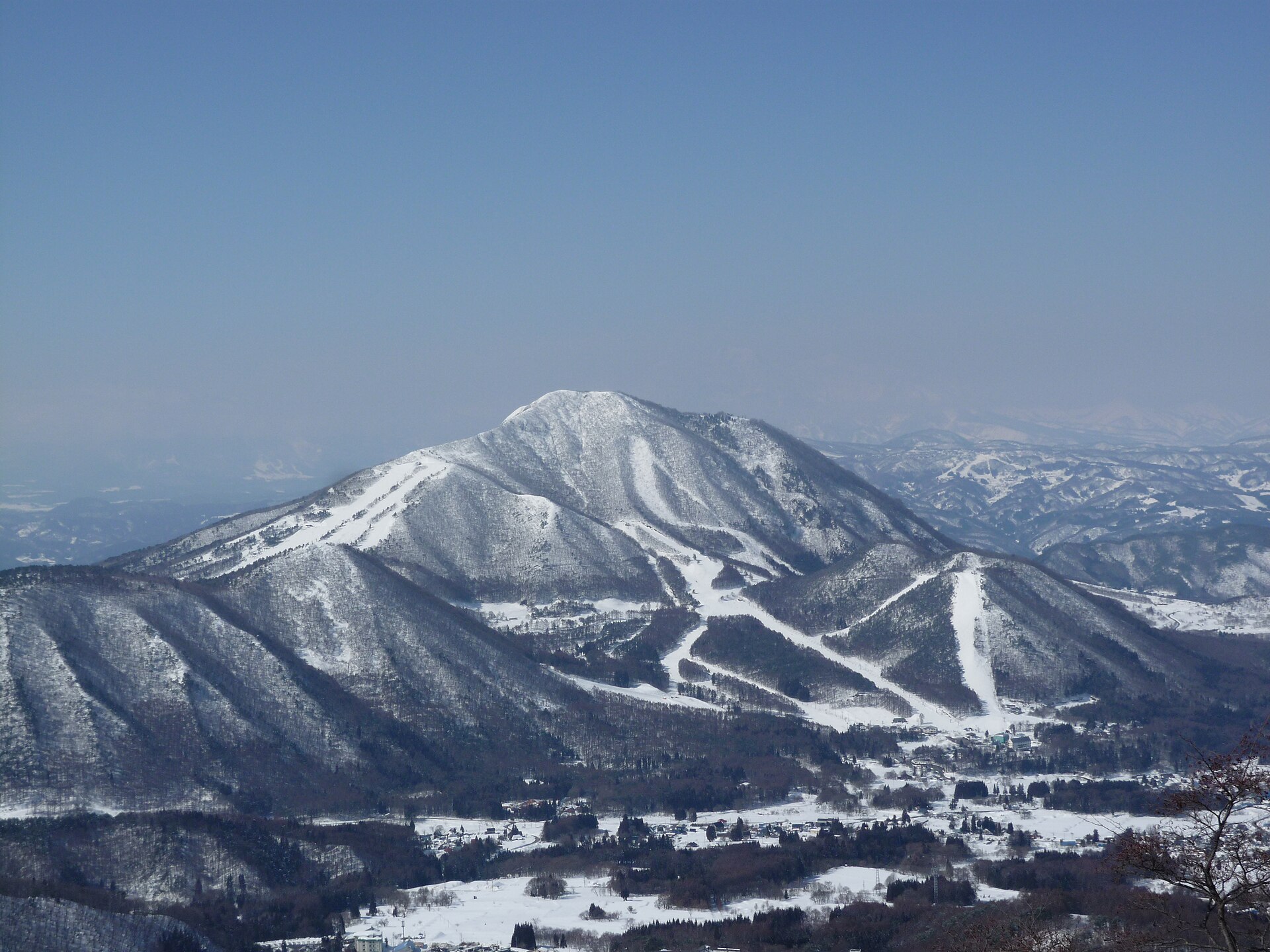 Ryuoo Ski Park, mountain village in Japan