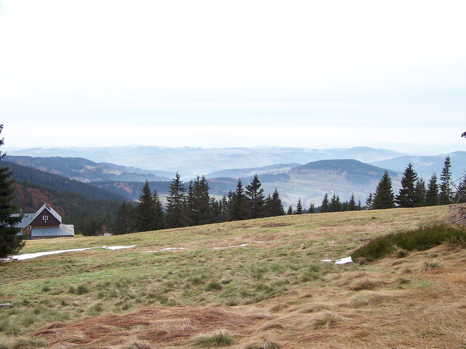 Dvoračky — Alpine village in Czechia