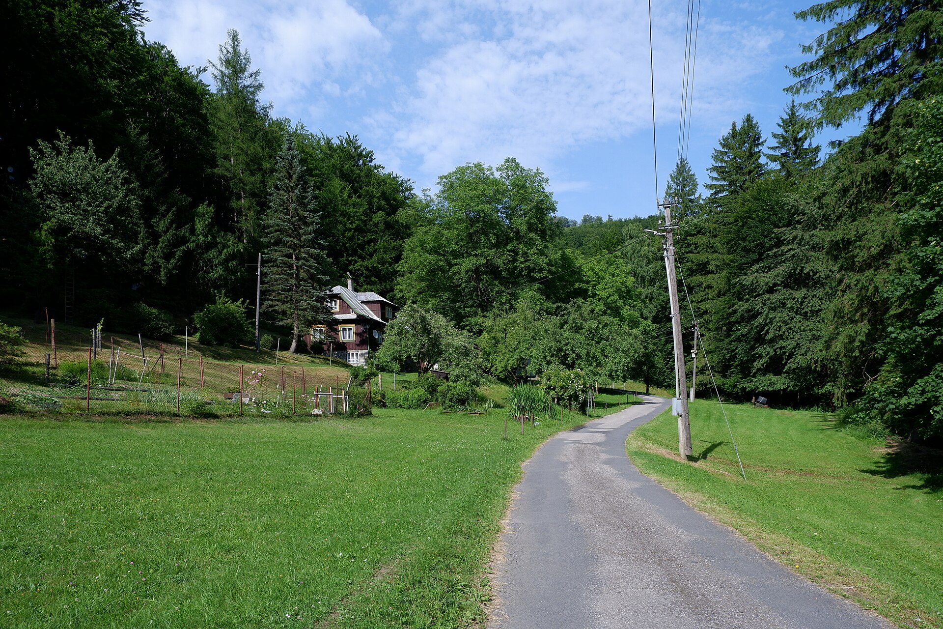 Ski areál Řeka — Alpine village in Czechia