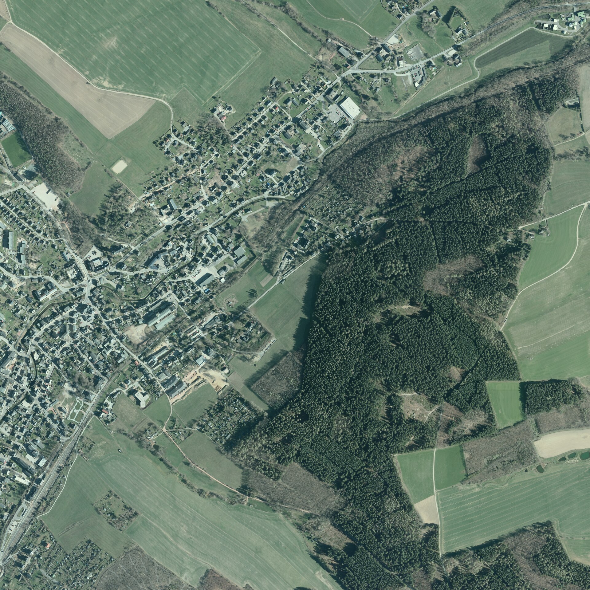 Thalheim, mountain village in Germany