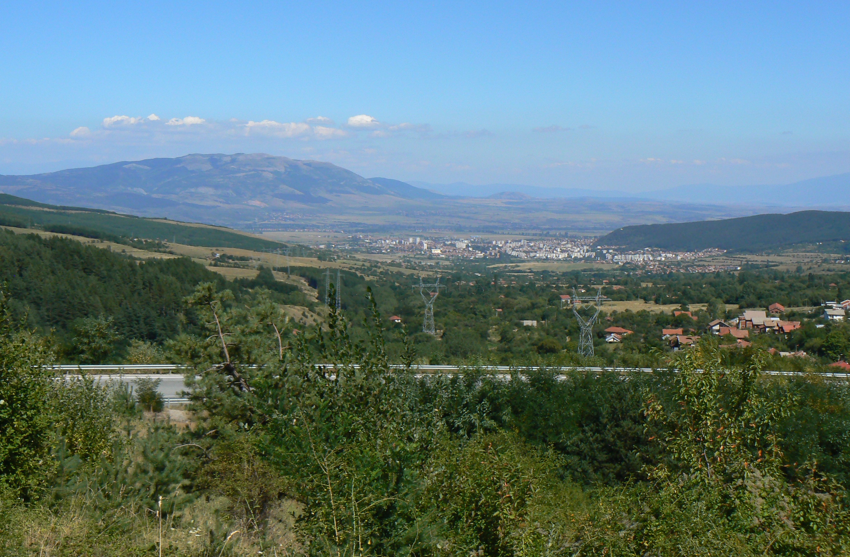 Kyustendil, mountain village in Bulgaria