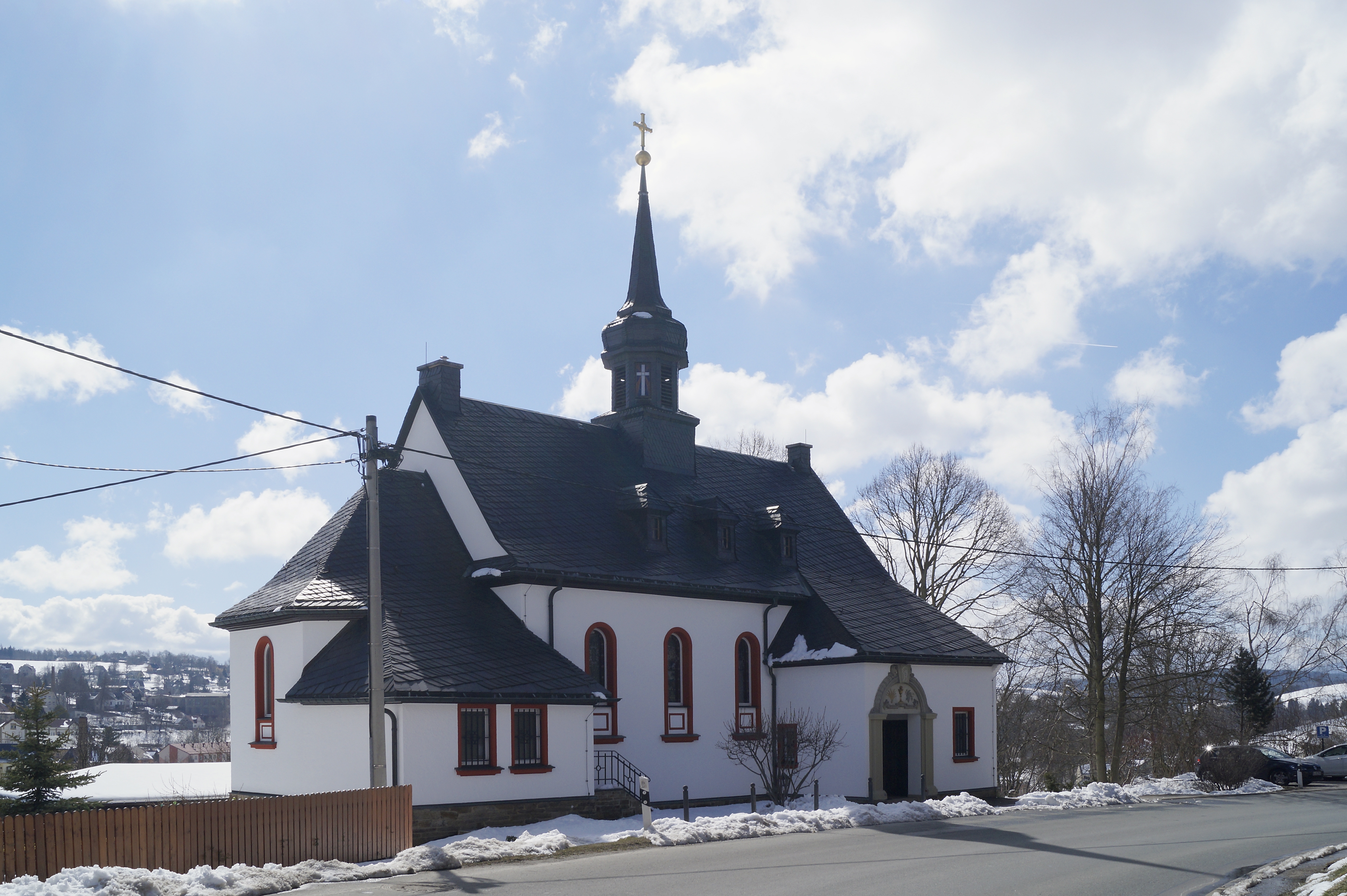 Bärenstein, mountain village in Germany
