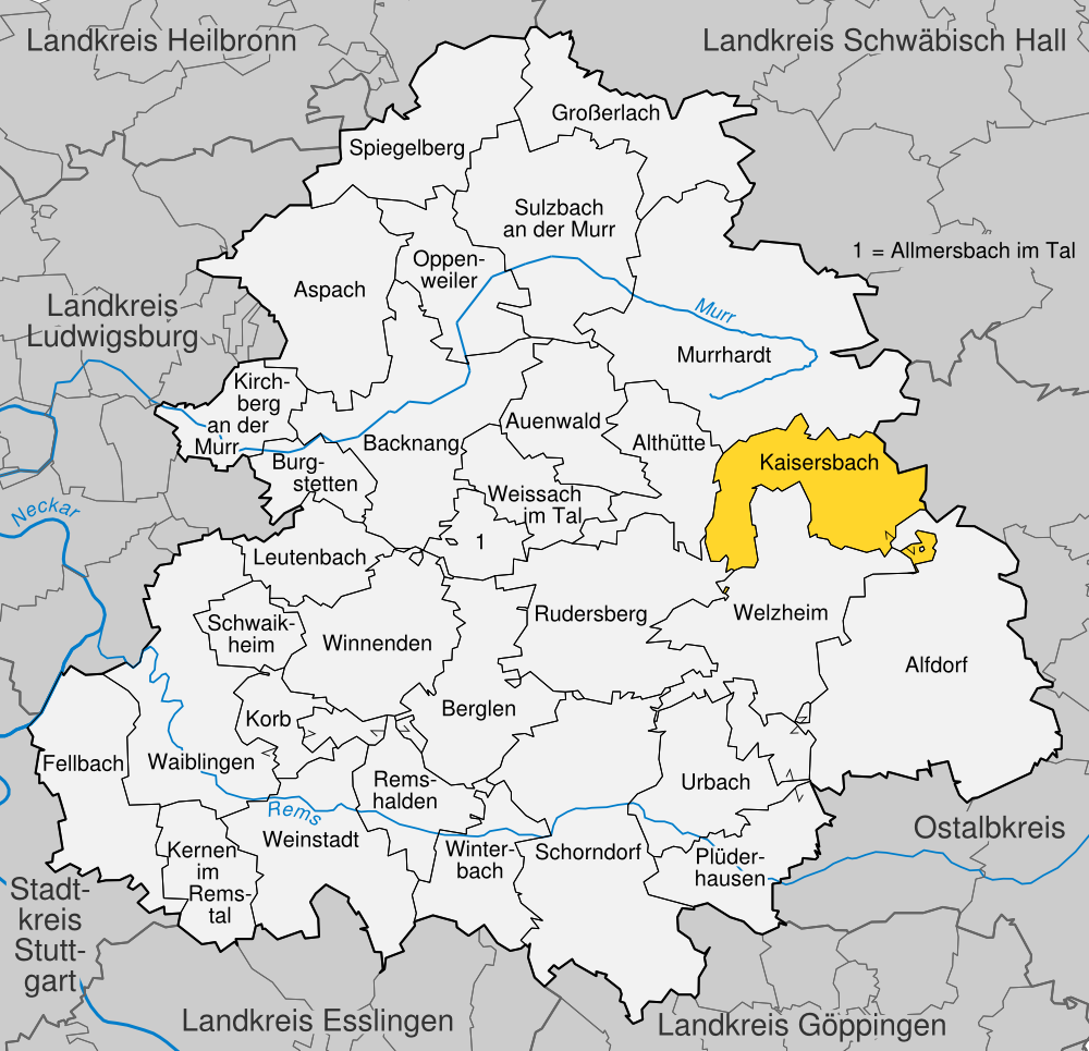 Kaisersbach, mountain village in Germany