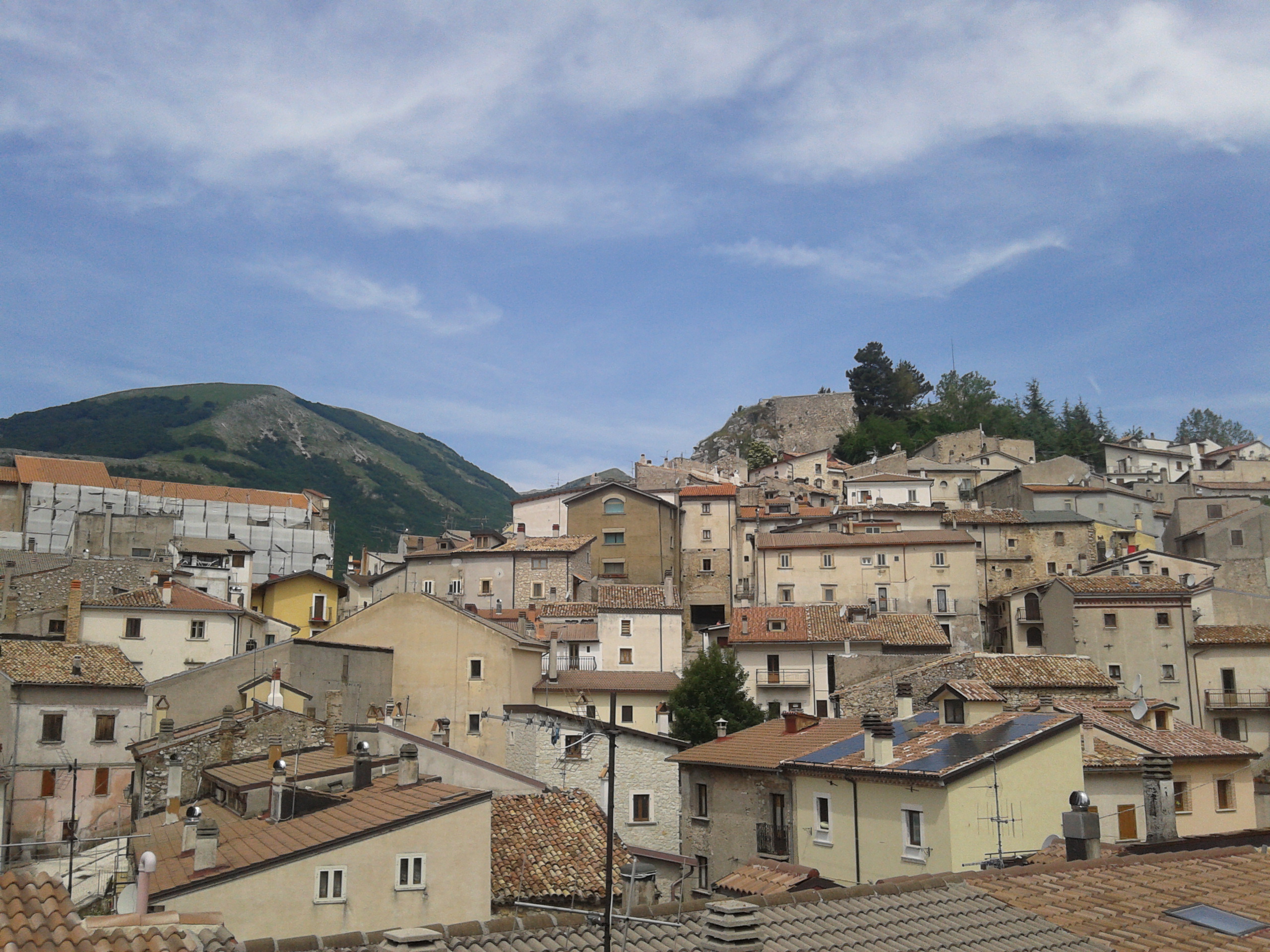 Ovindoli, mountain village in Italy