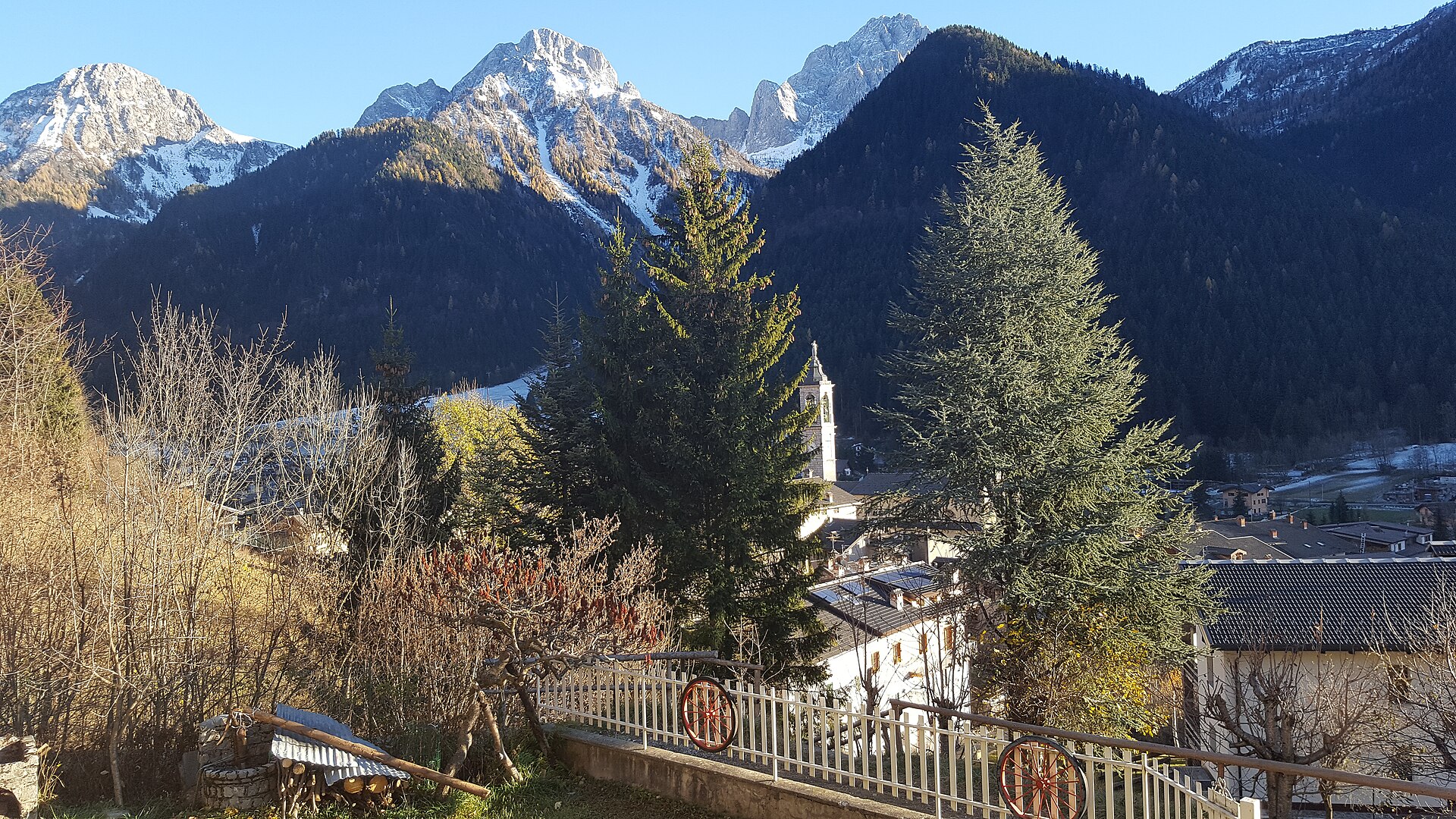 Schilpario, mountain village in Italy