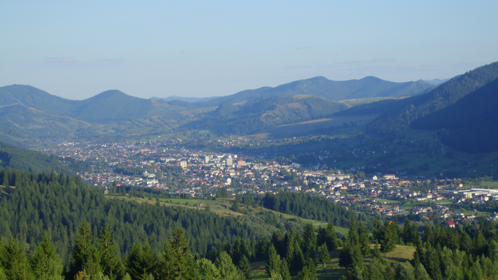 Câmpulung Moldovenesc, mountain village in Romania