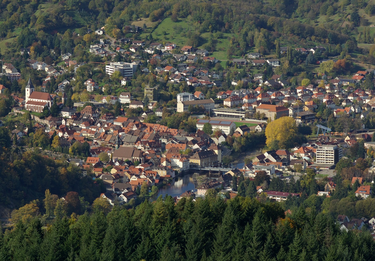 Gernsbach, mountain village in Germany
