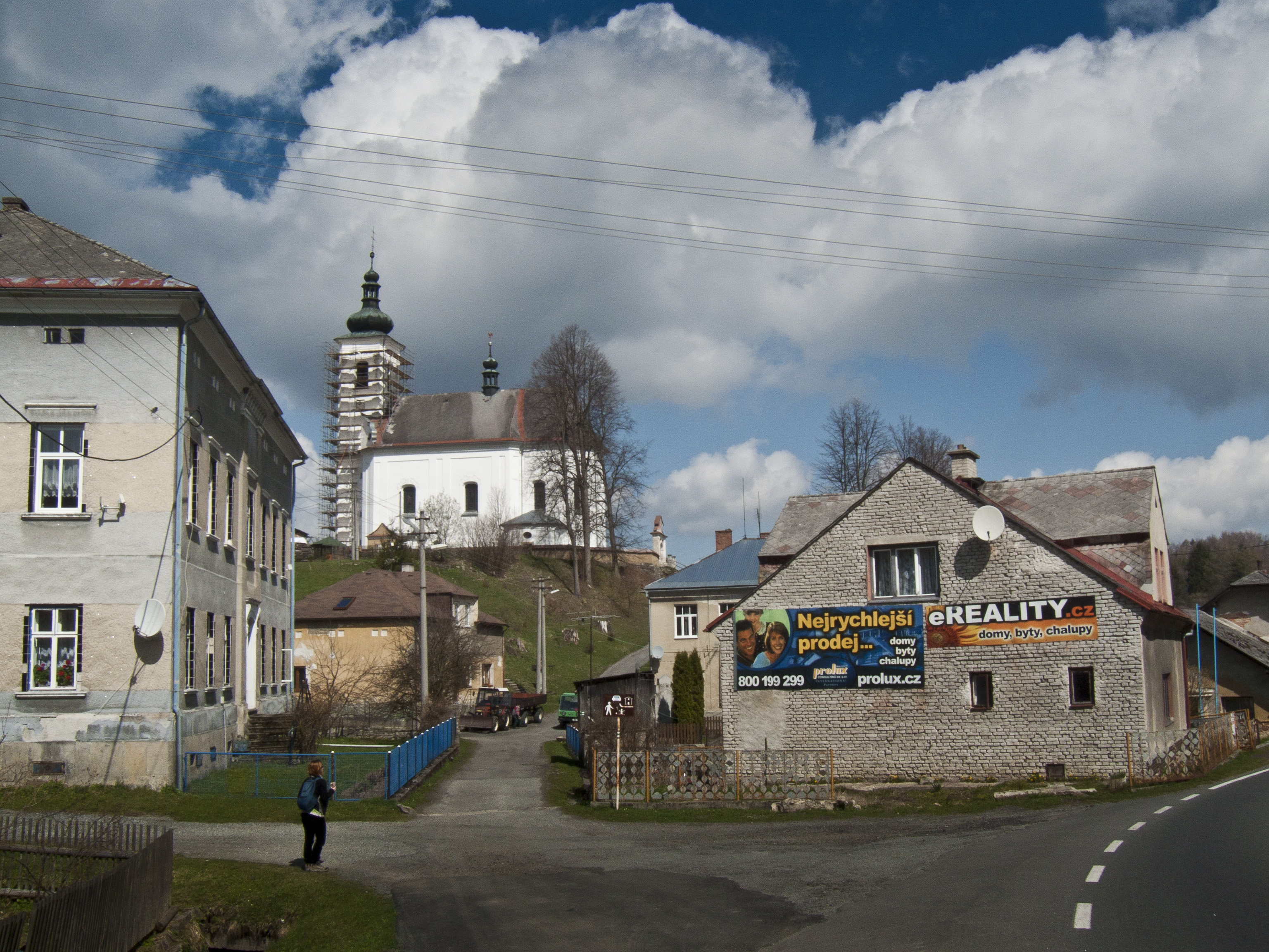 Kopřivná, mountain village in Czechia