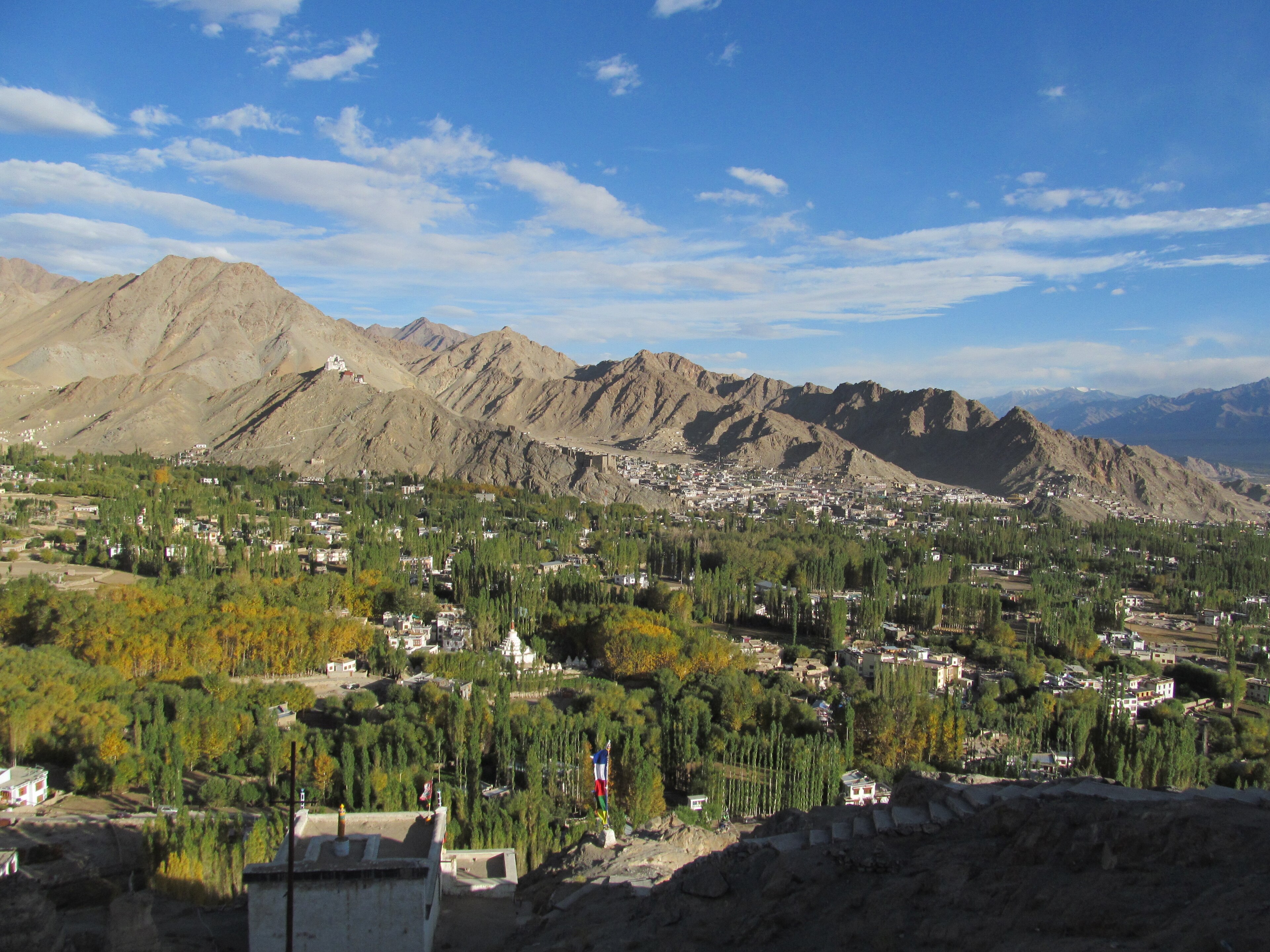 Leh, mountain village in India